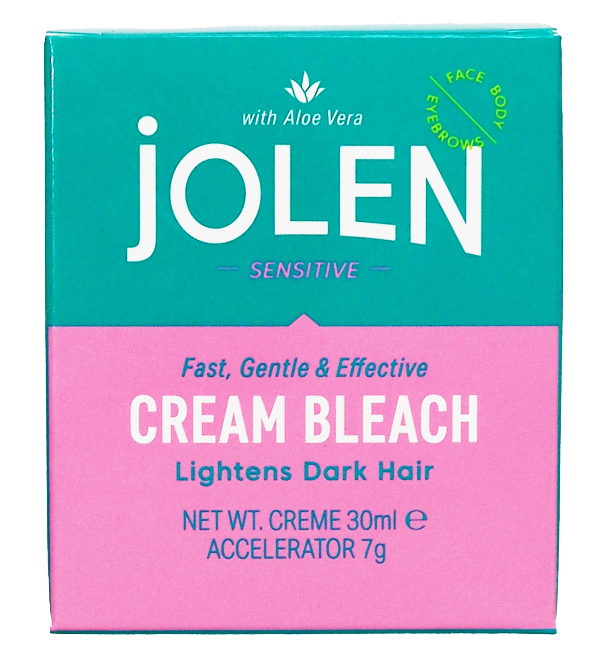 Jolen Creme Bleach Plus Aloe Vera 1oz. (pack of 1) 1 Ounce (Pack of 1)