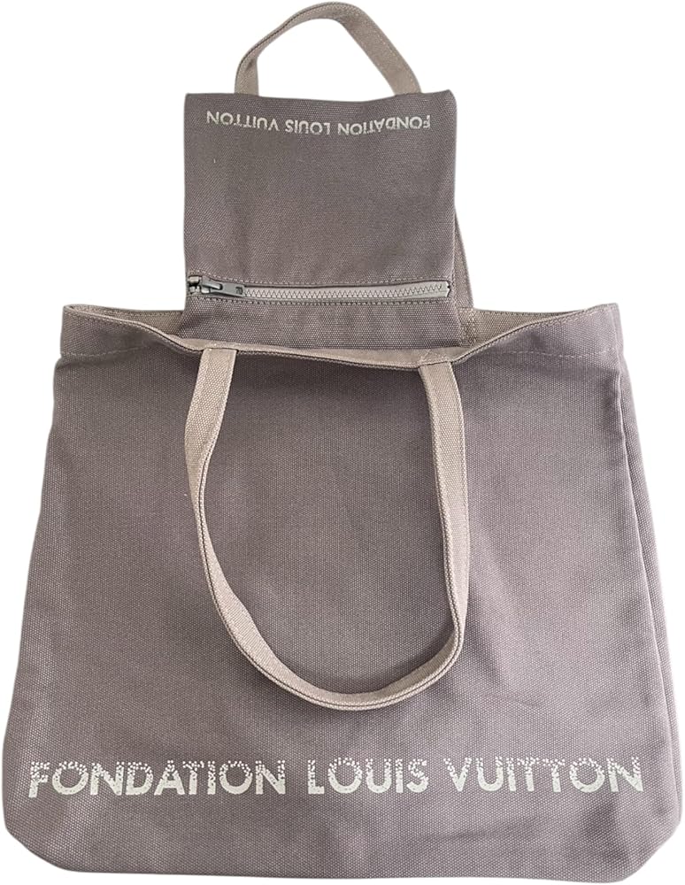 ルイヴィトン美術館限定　フォンダシオントートバッグ　内ポケットあり グレー系 Amazon | [Fondation Louis Vuitton] フォンダシオンルイヴィトン
