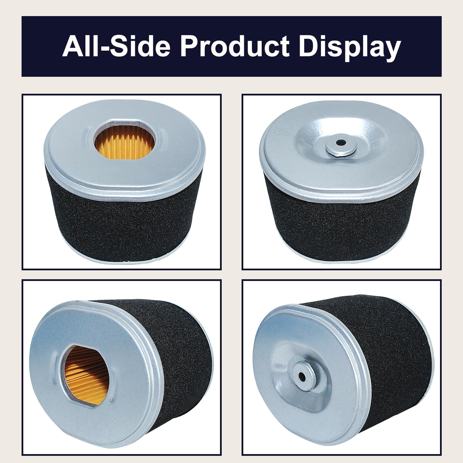 Kit de filtro de aire, para motores de cortacésped de gasolina para Honda Gx340 Gx390 11Hp y 13Hp, 17210-Ze3-505, 17210-Ze3-010 para Stens: 100-012 para Oregon: 30-417 para rotativo: 19-7712