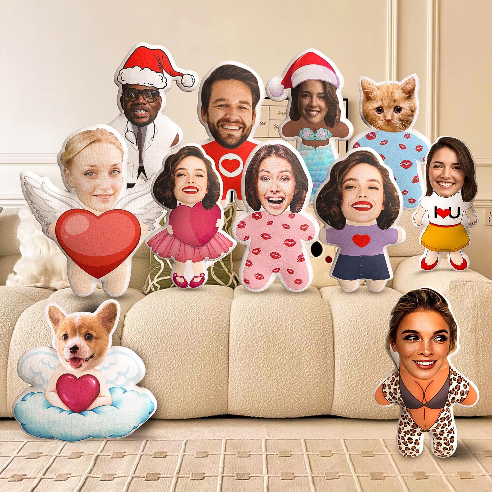 Custom Pet Pillow With Your Photo - Personalized Stuffed Animal Plush From Your Picture, Unique Gift For Pet Lovers