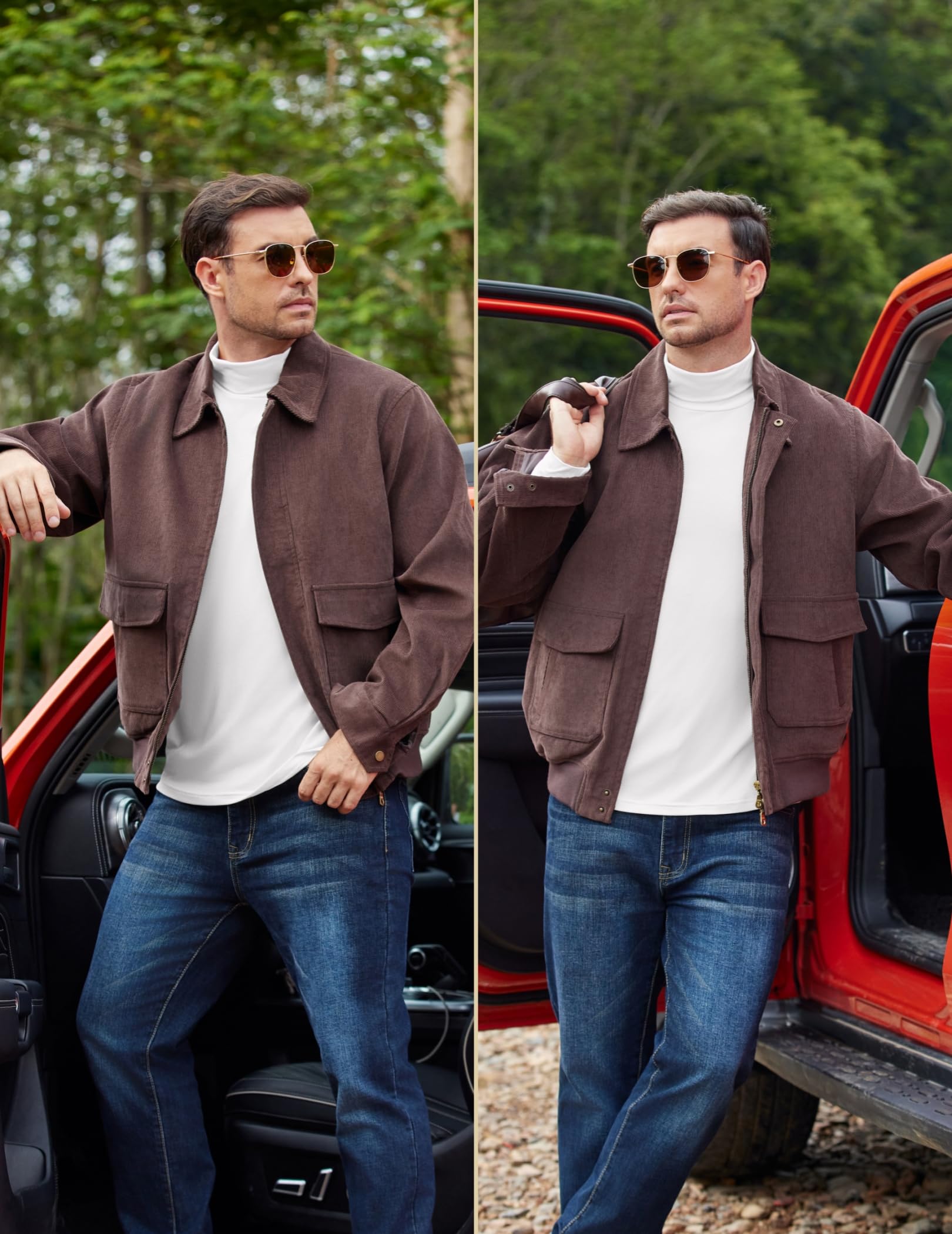 Ekouaer Maglia Termiche da Uomo Invernale Biancheria Intimo Termica a Maniche Lunghe a Collo Alto S-3XL