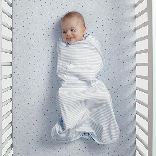 Miniatura 6 de Delta Children Gap babyGap TrueSleep - Saco de dormir con manta integrada, Raya azul