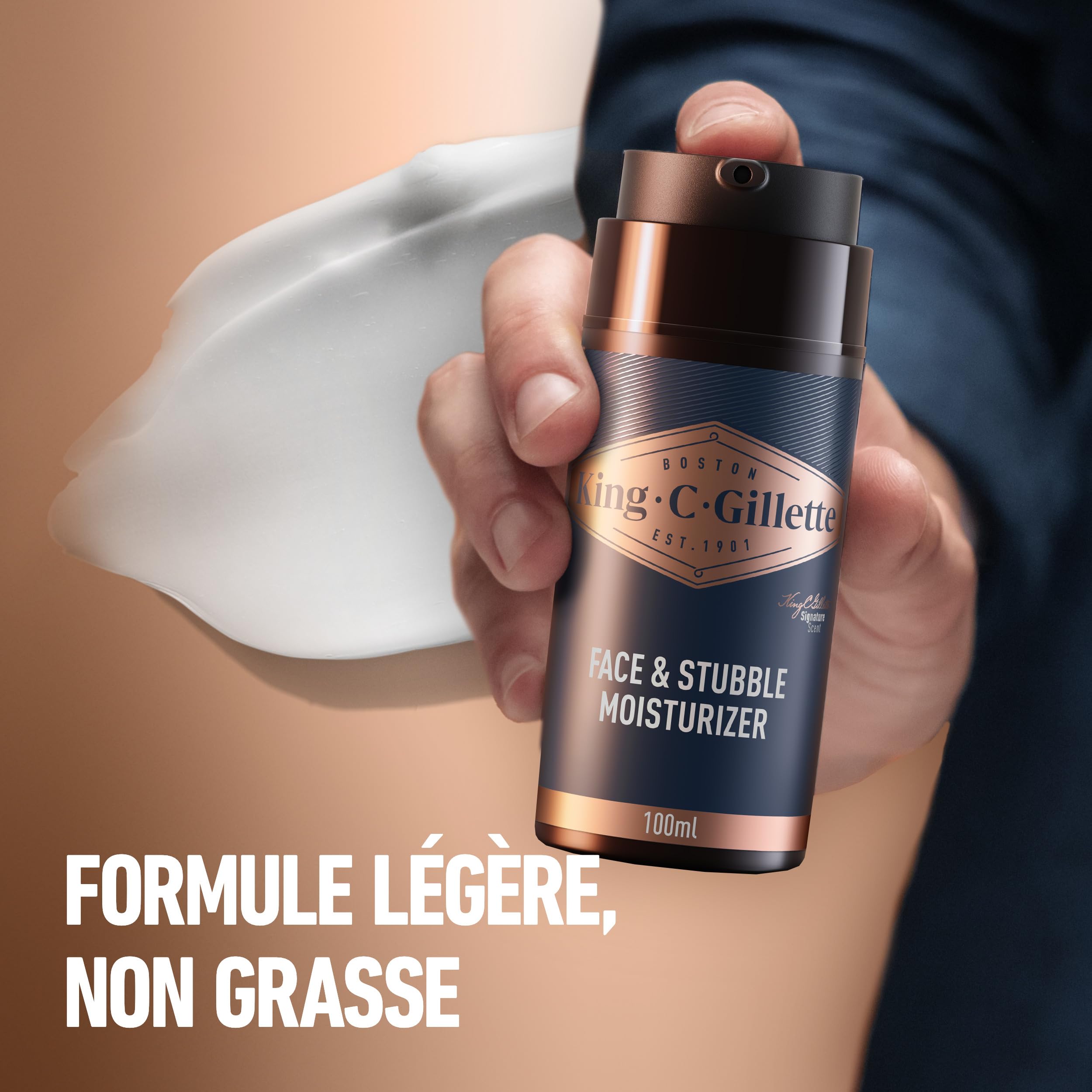 King C. Gillette Kit Barbe Homme avec 4 Soins Visage