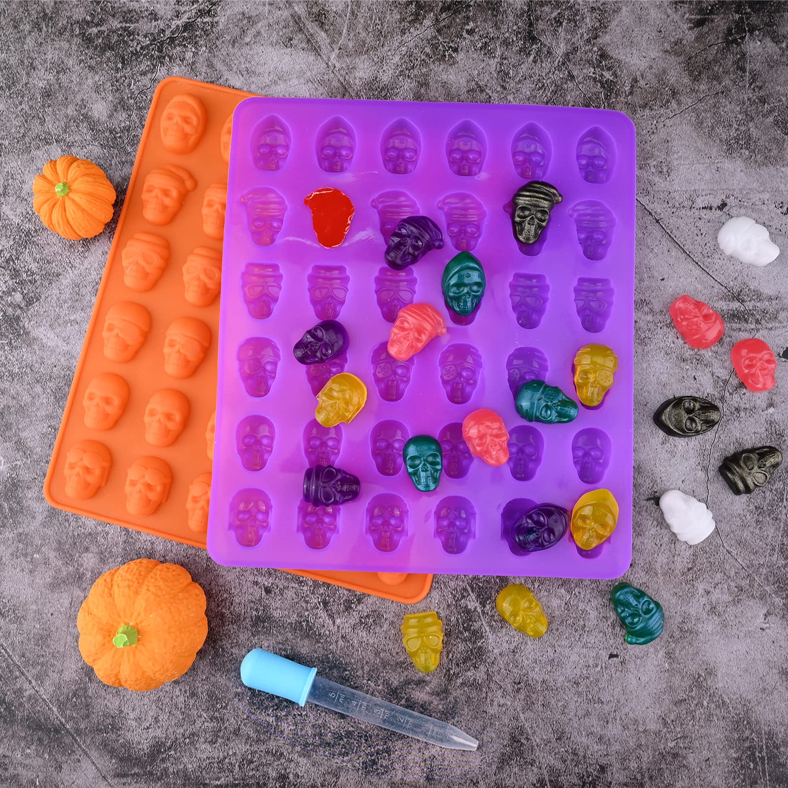 Lot De 2 Moules En Silicone Pour Bonbons, Chocolat, Bonbons