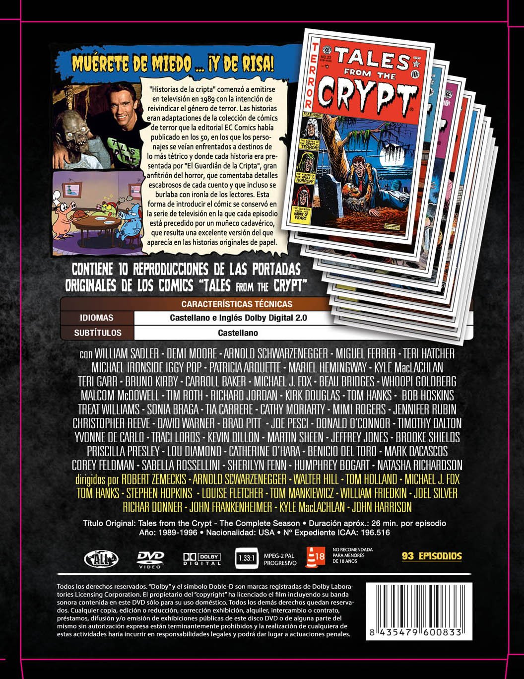 Historias de la Cripta Serie Completa 14 DVD Tales from The Crypt [Import]