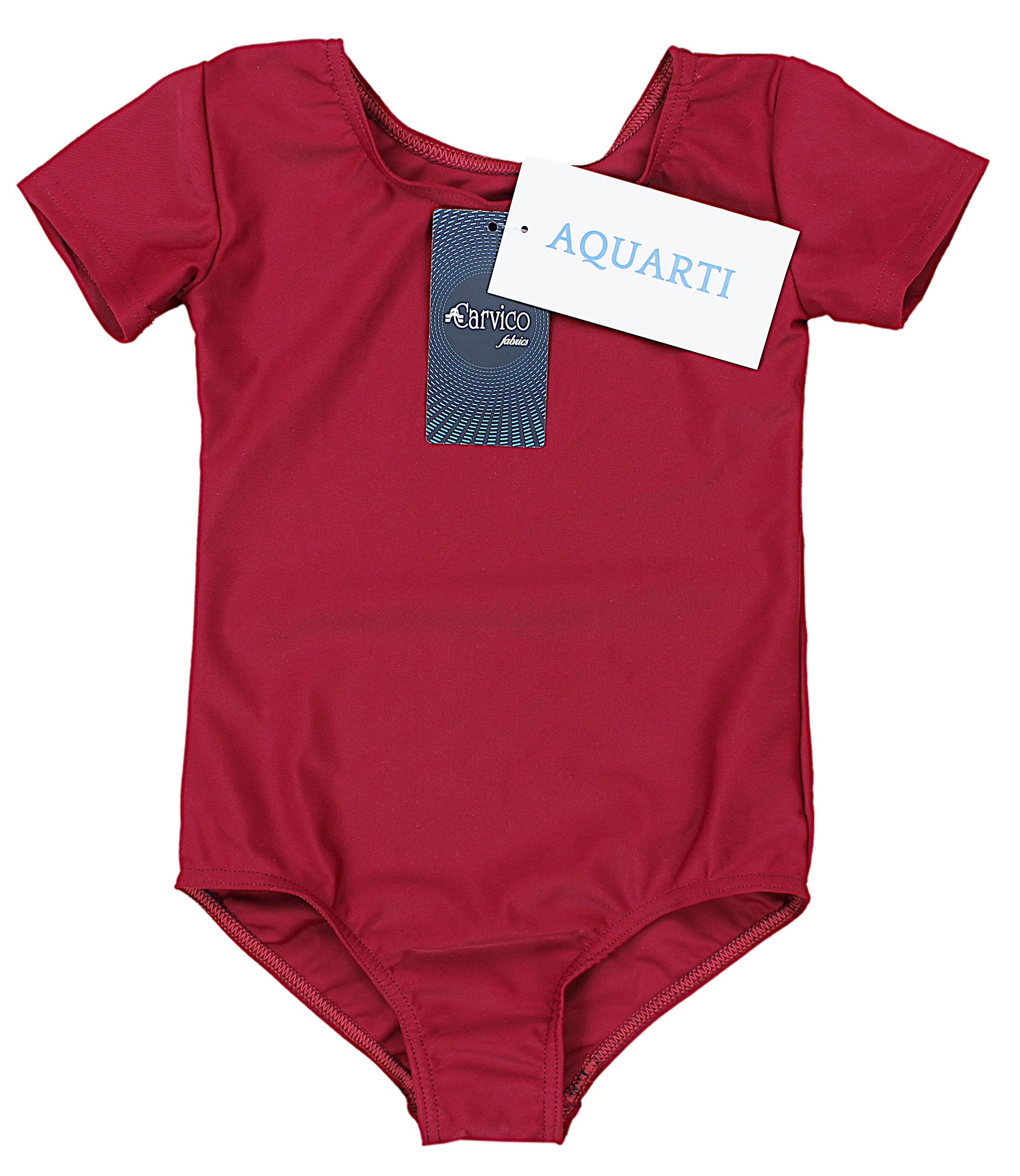Aquarti Maillot de Gimnasia Manga Corta Body Danza Niñas