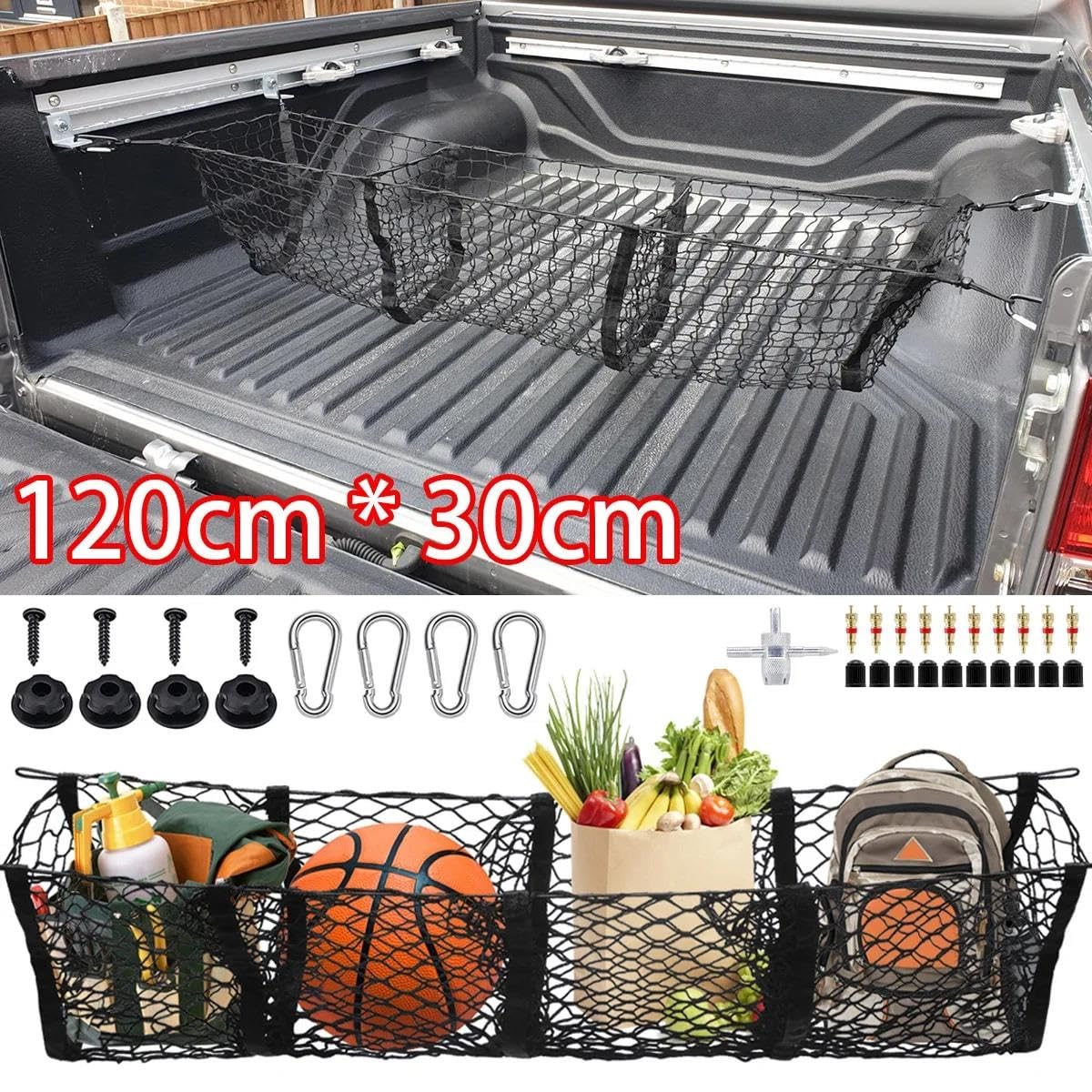 Reti per auto Rete Portaoggetti A 4 Tasche per Dodge Per Ram 1500 2500 3500 4500 5500 4x4 Pick-up Furgone Bagagliaio Organizer Per Bagagliaio Rete per Bagagliaio Auto