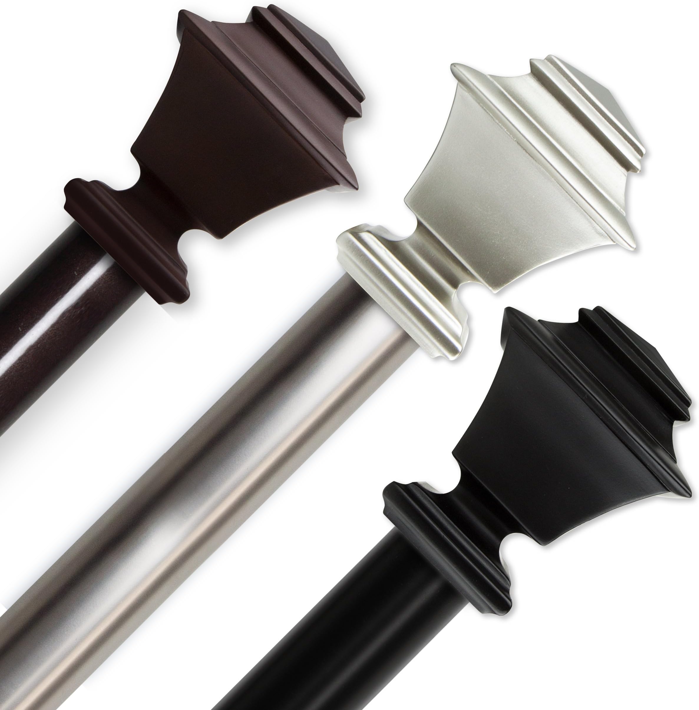 A&F Rod Decor Cover Curtain Rod 1.5 inch OD, 115" 165