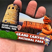 Vista 4 de Imán de madera del Parque Nacional del Gran Cañón de Estados Unidos, imanes 3D para nevera, recuerdos coleccionables, decoración hecha a mano