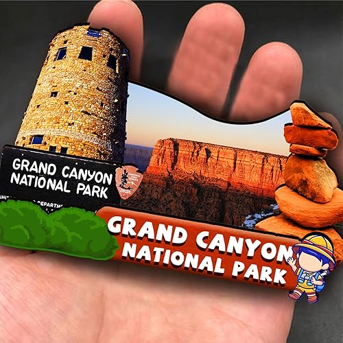 Miniatura 4 de Imán de madera del Parque Nacional del Gran Cañón de Estados Unidos, imanes 3D para nevera, recuerdos coleccionables, decoración hecha a mano,