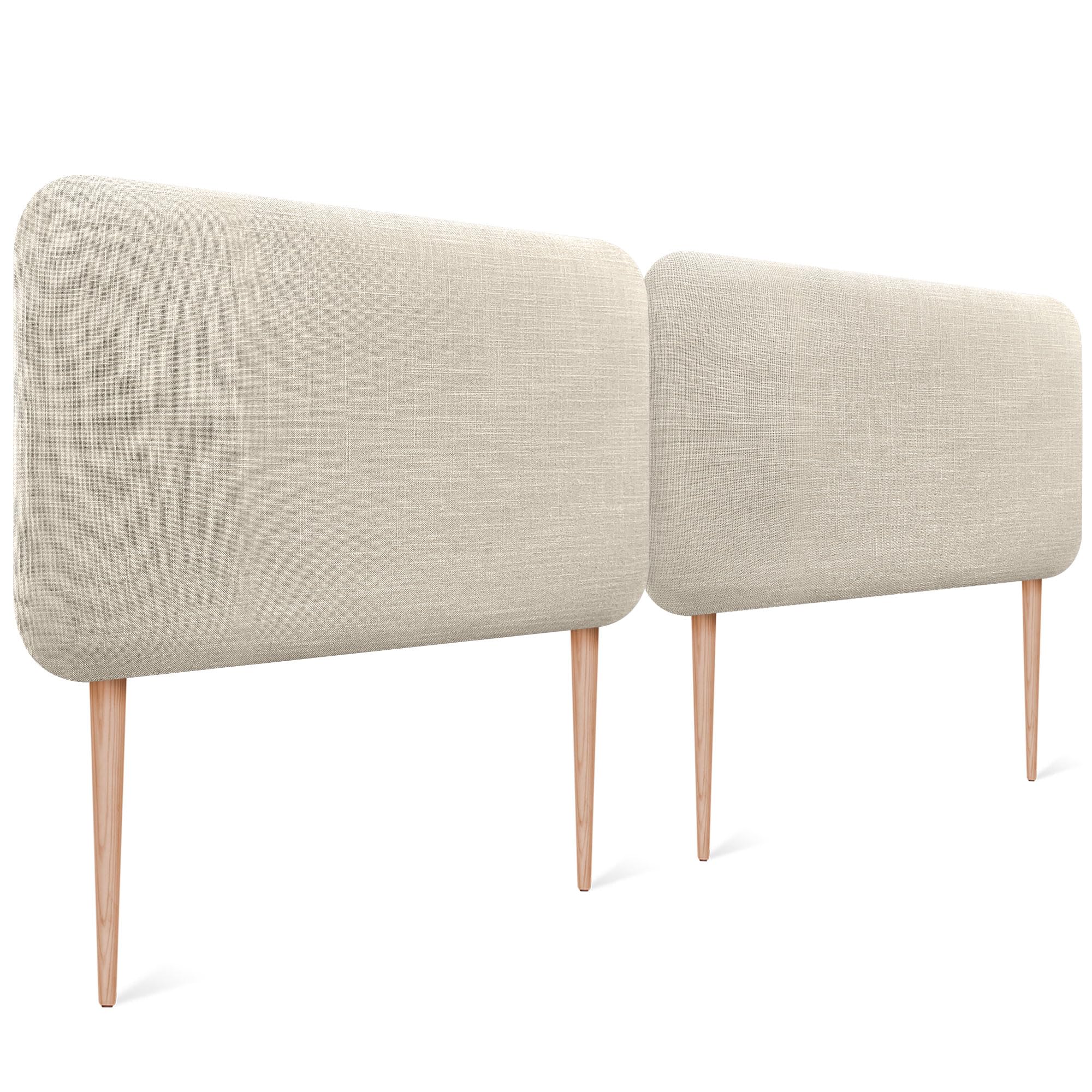 DHOME Set Van 1 Premium Fluwelen Gestoffeerd Zelfklevend Paneel Voor Muren Geluidsabsorberend Schokbescherming Wit 60 X 20 Cm X 1