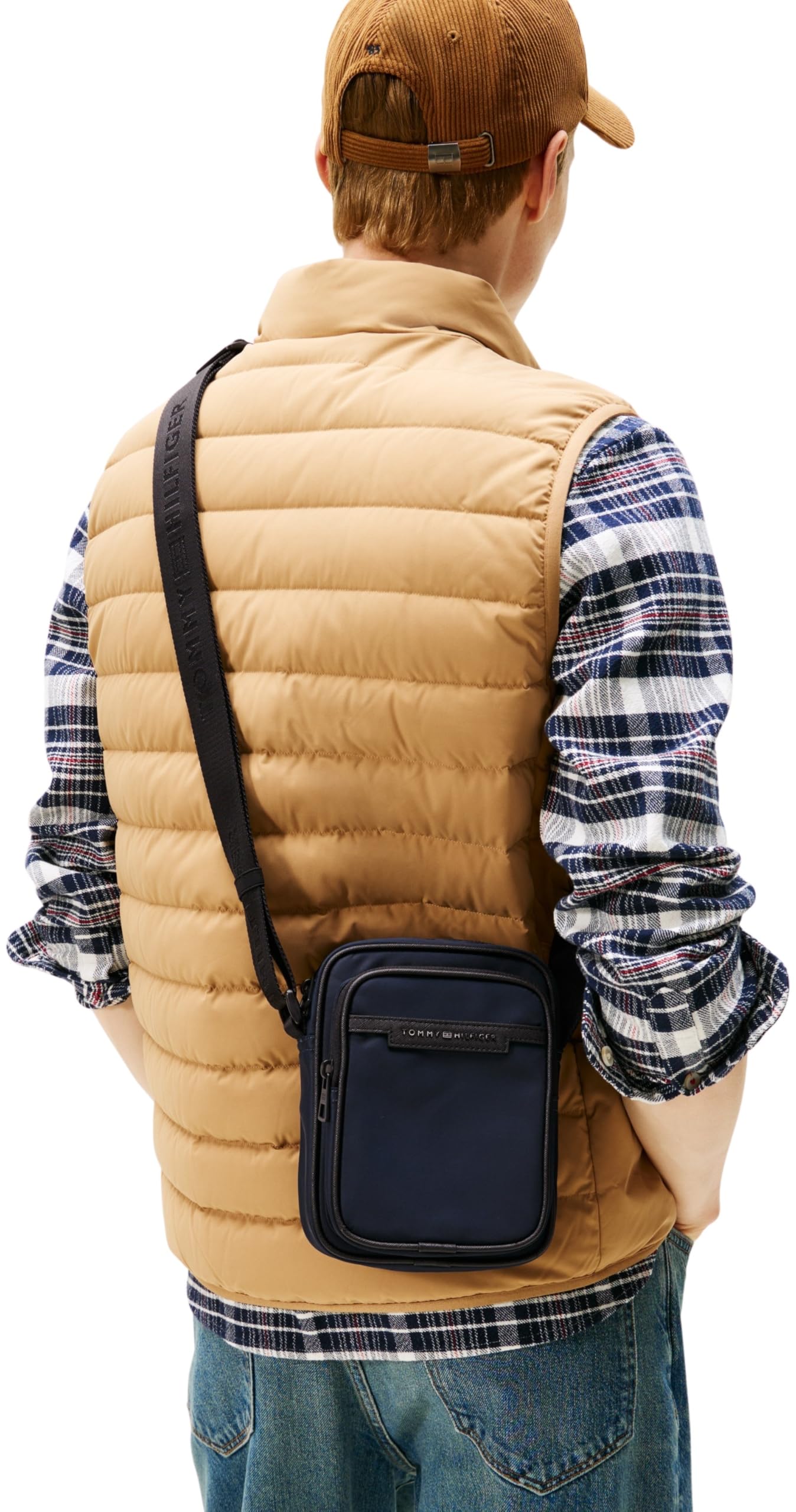 Tommy Hilfiger Sac à Bandoulière Sac Homme Repreve Mini Reporter avec Fermeture Éclair