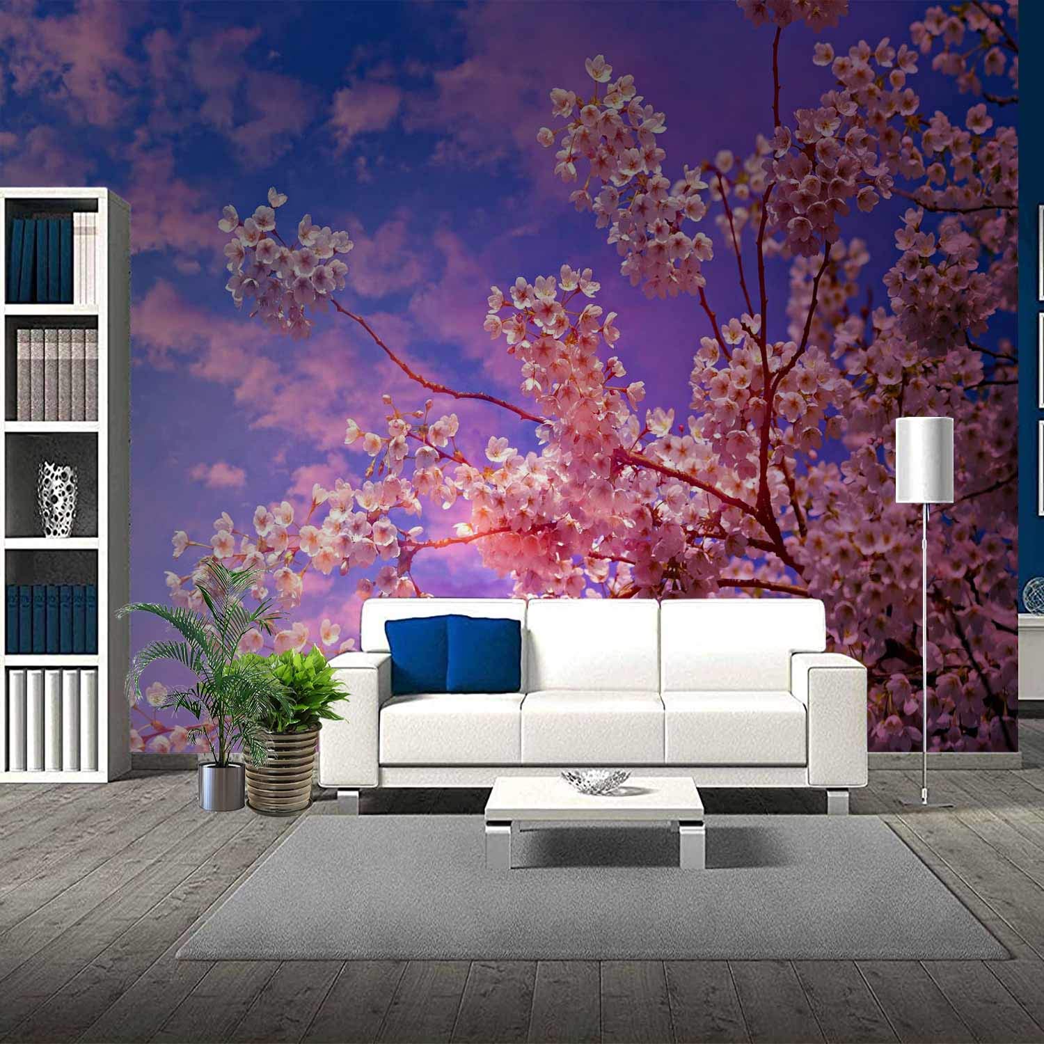 Annery Mural de pared 3D de viaje, bosque lluvioso, río, montañas rocosas, paisaje, pino, multicolor, calcomanías de pared para dormitorio de niñas, 48 x 70 pulgadas de ancho