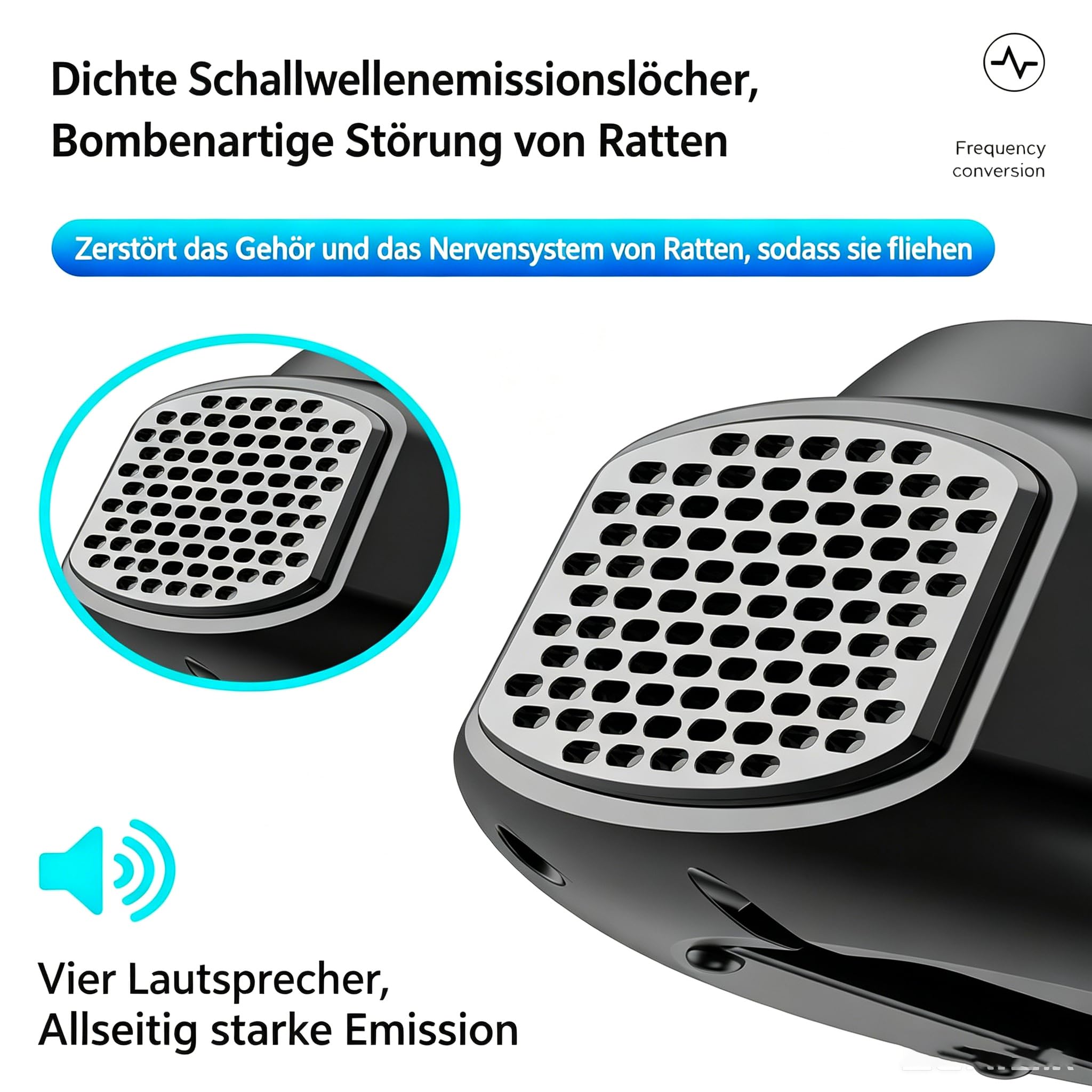 Osmo Repelmax Mäuseabwehr, Intelligenter Ultraschall für Ratten | Intelligenter Ultraschall-Frequenzumwandlungsmodus, Blitzende LED-Leuchte,für Ratten,Mücken,Kakerlaken,Motten,Ameisen