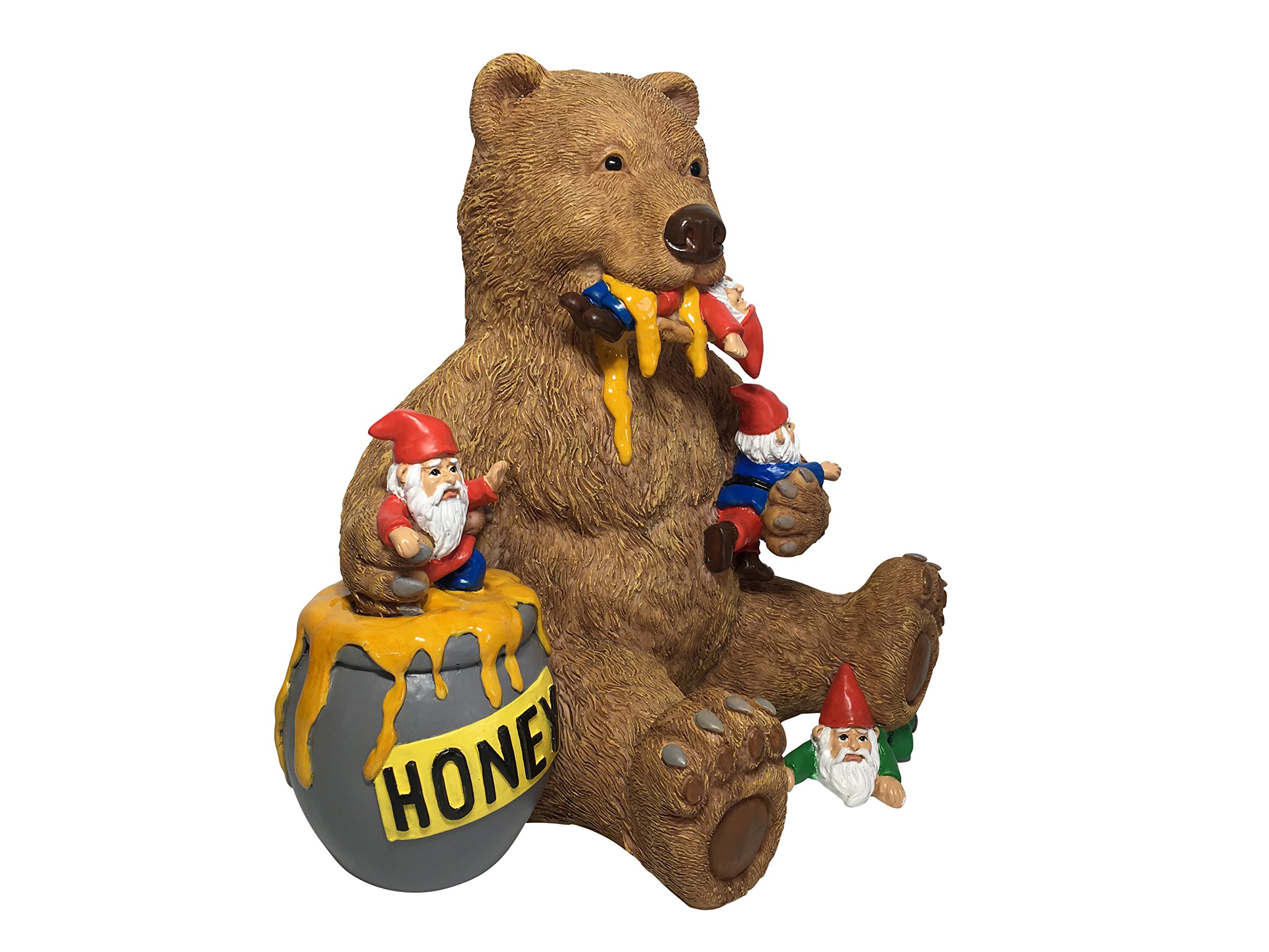 Buy Miniature Bear and Gnomes with Honey A Garden Gnome Statue for