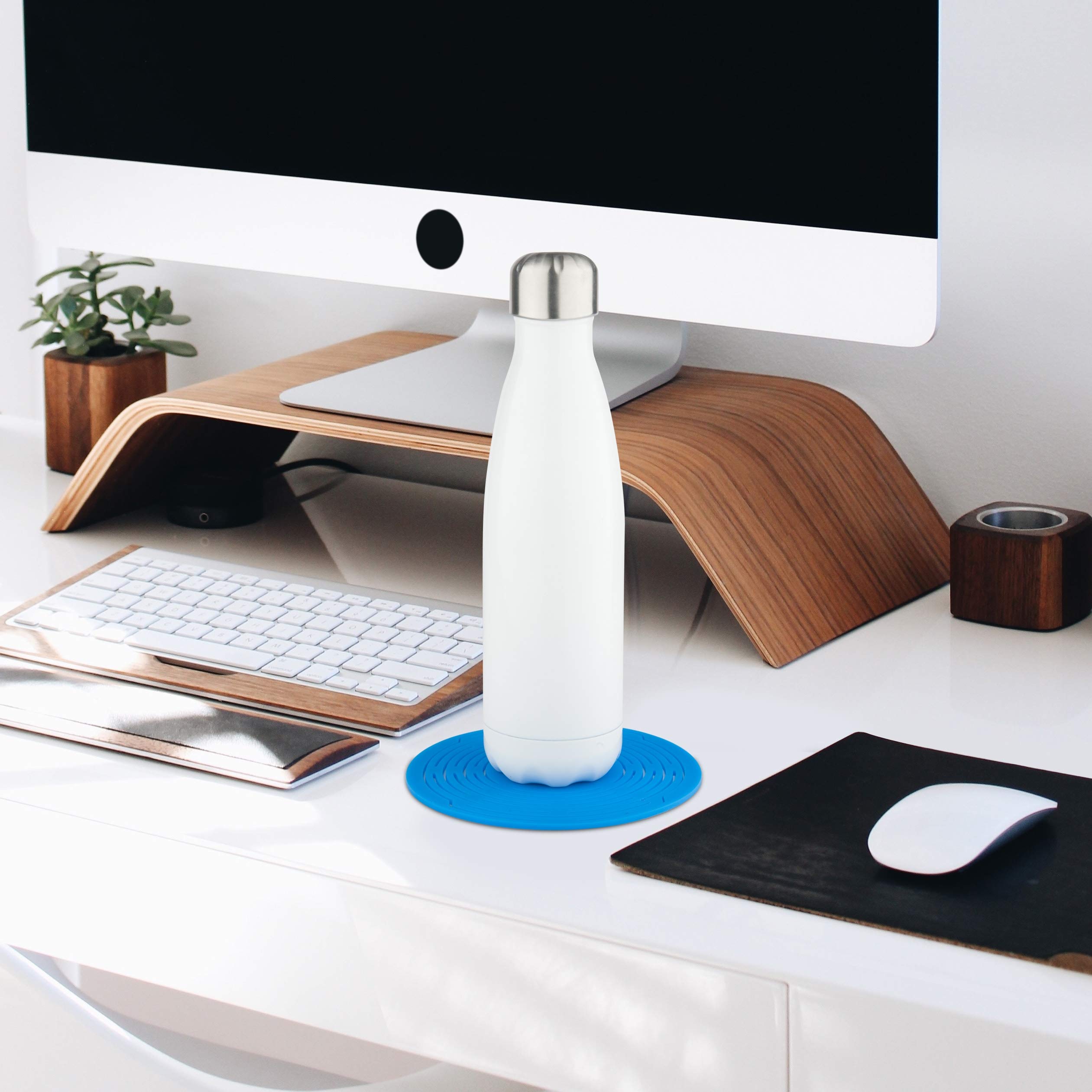 Final Touch Everyday Up & Away pieghevole sacchetto di bottiglia di silicone - blu (FTA1085)