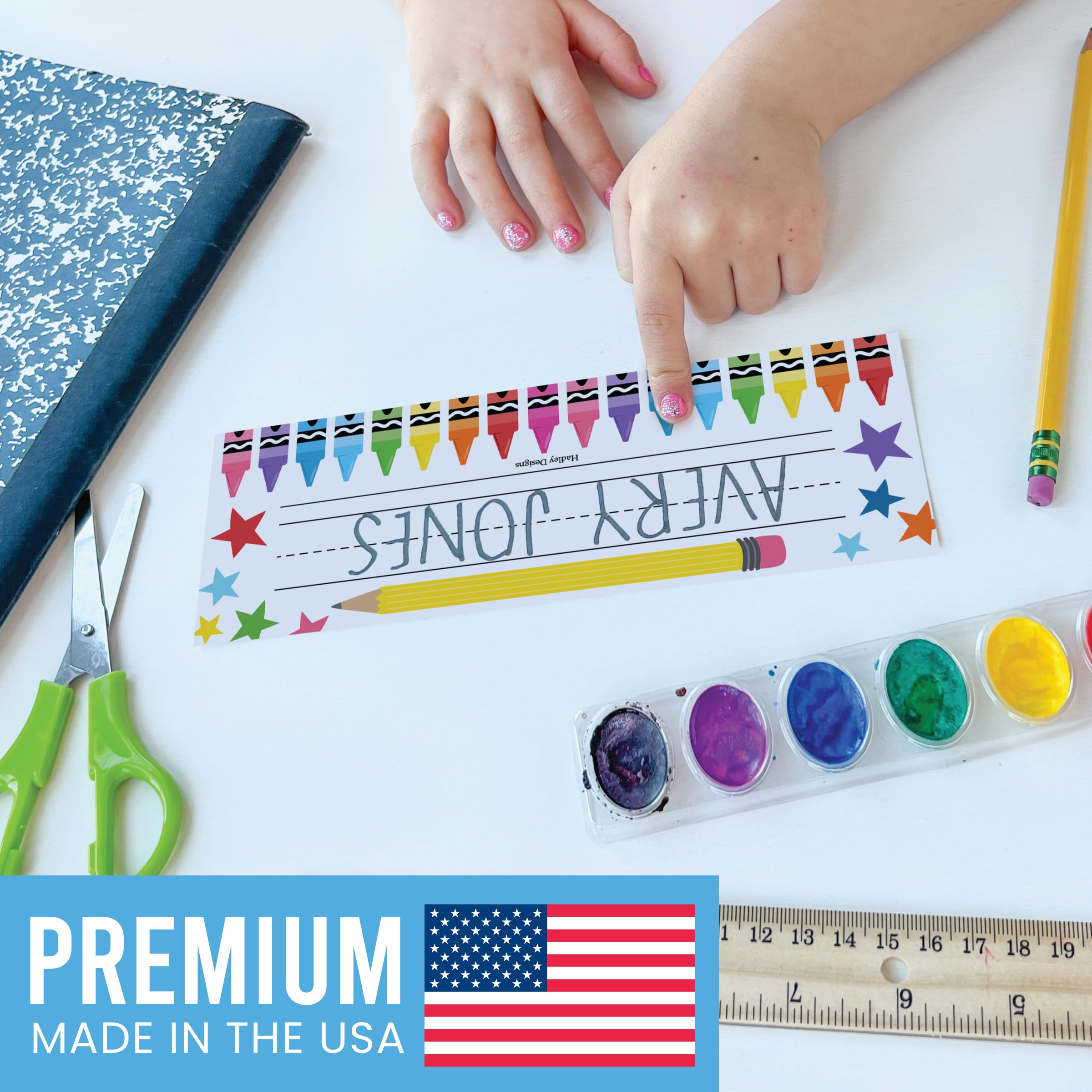 Snapklik.com : Hadley Designs 25 Colorful Classroom Name Tags For ...