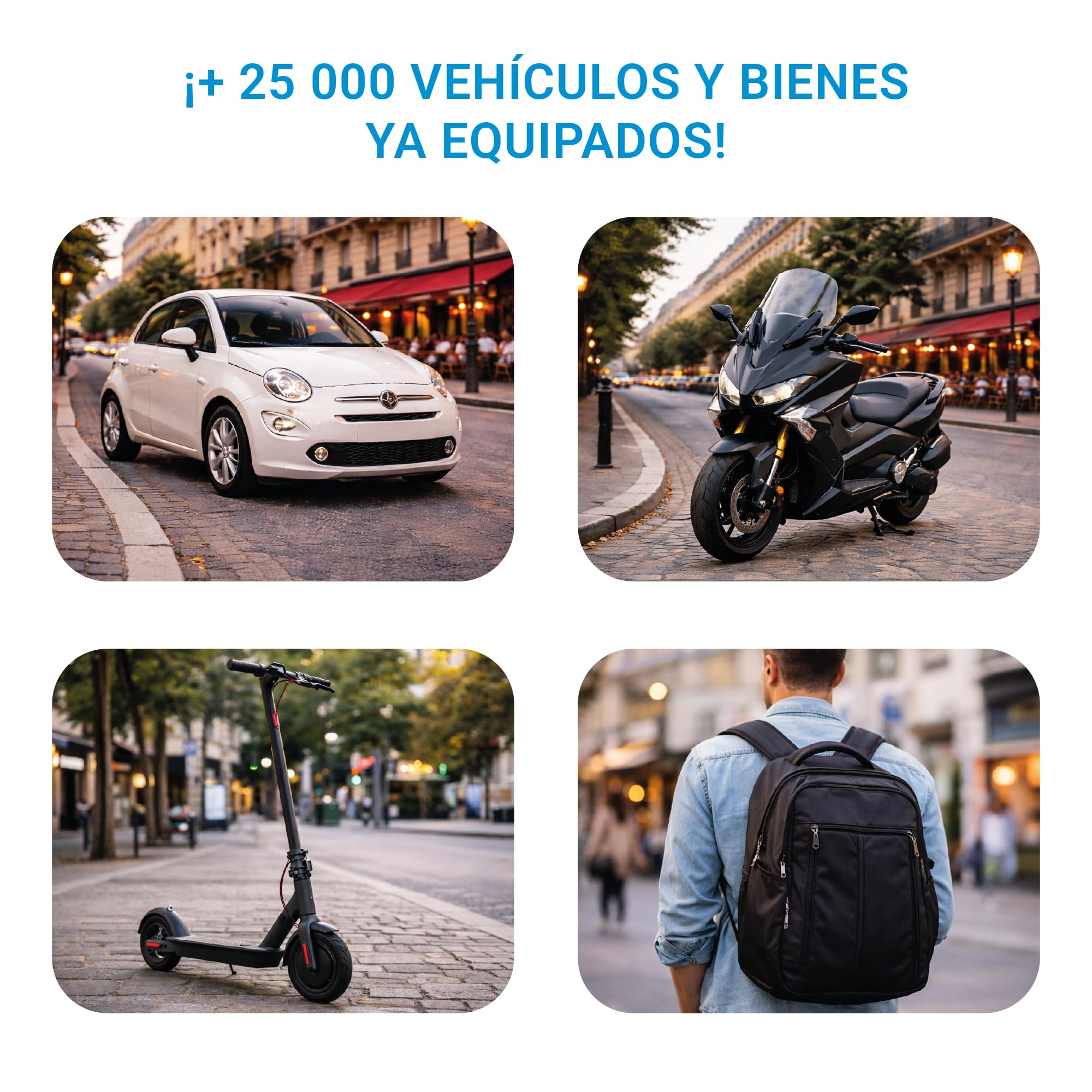 Rastreador GPS Zen S, No Inhibible, 1 Año de Suscripción Incluido, Bolso, Patinete, Moto, Coche, Alertas Antirrobo, hasta 6 Meses de Batería, Sin Tarjeta SIM - Impermeable, Ideal en entornos urbanos