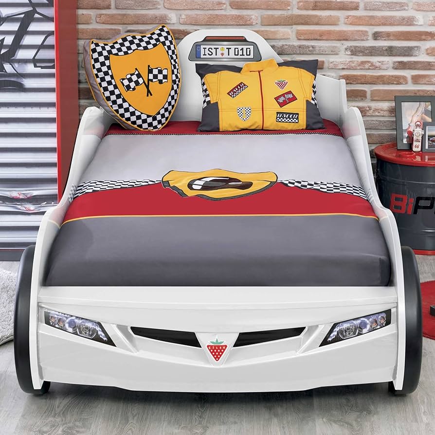 車型キッズ用ベッド CiLEKチレキ レッド SL Racerシリーズ Amazon.com: Cilek Kids Room: Toddler Race Car Beds