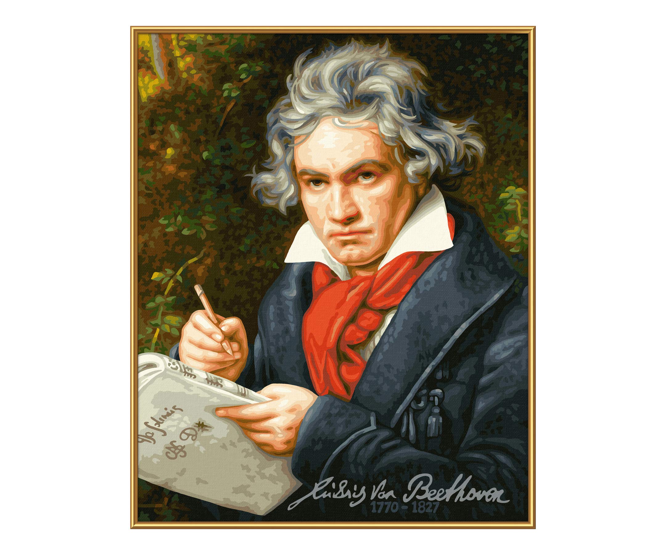 Schipper 609130834 Malen nach Zahlen - Ludwig Van Beethoven - Bilder malen für Erwachsene, inklusive Pinsel und Acrylfarben, 40 x 50 cm