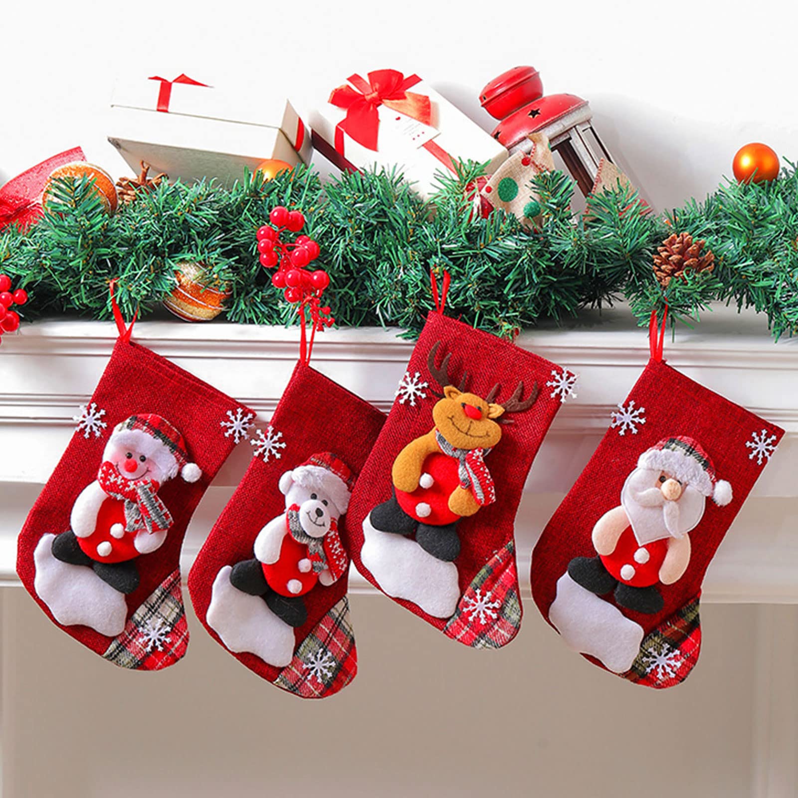 Chaussettes De Noel Homme Pantoufles De Noël Pour Femme - Chaussons De Noël Chauds Et Moelleux Chaussettes De Noel Femme