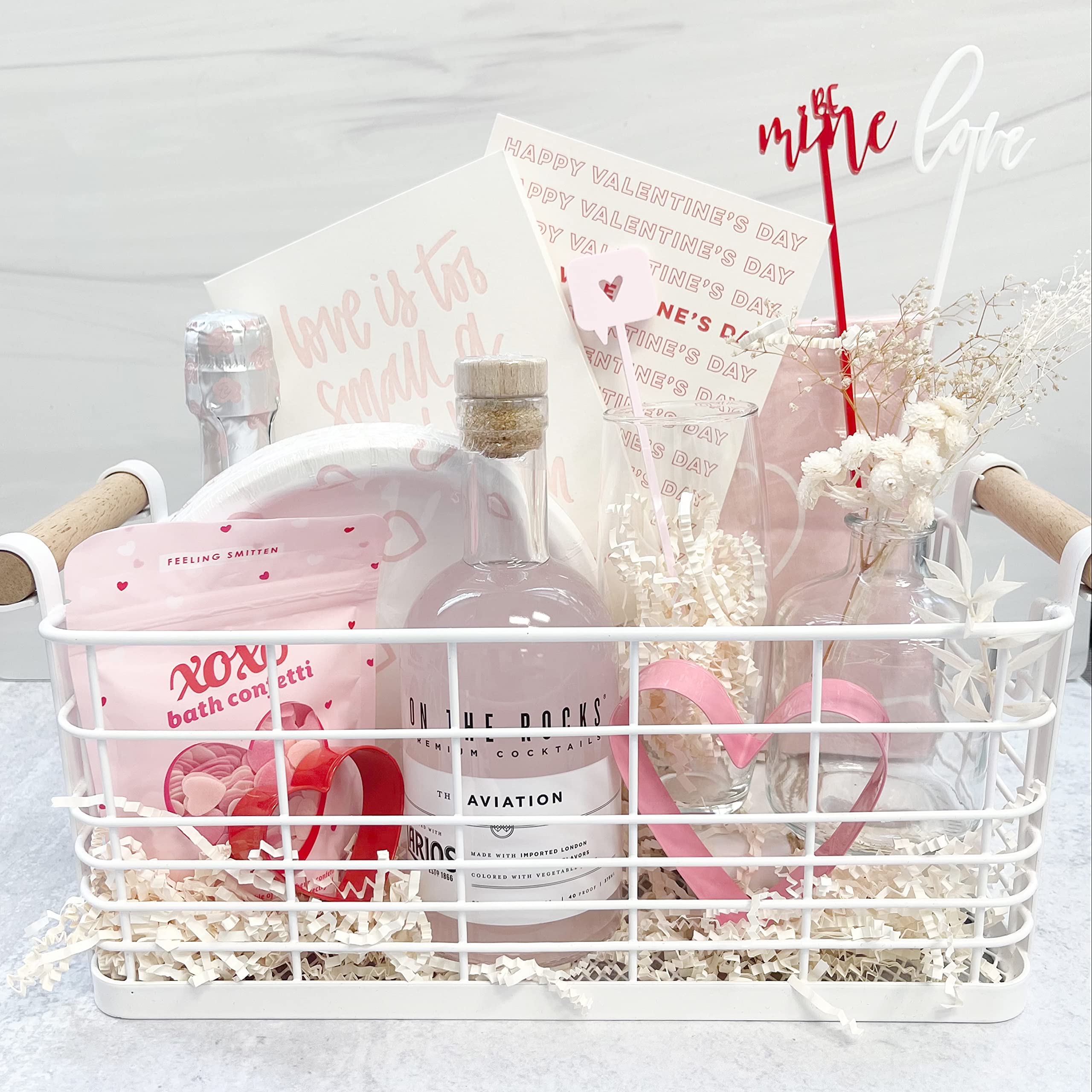 The Cotton & Canvas Co. Valentine's Day Drink Stirrers, Galentine's Day, Party Cocktail Sticks, Swizzle Sticks, Custom Drink Marker, Set of 12