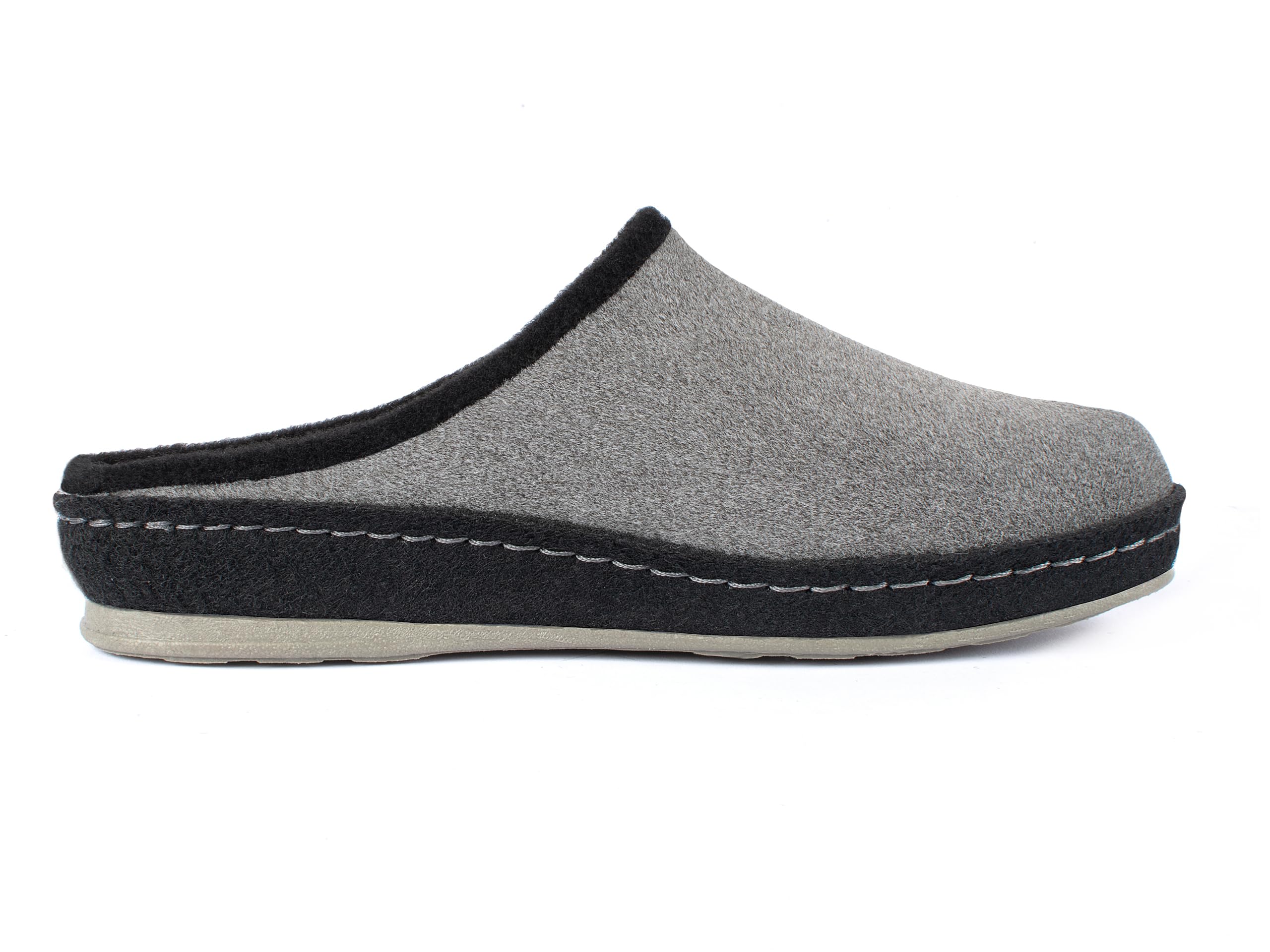 Schawos Zapatillas de estar por casa de fieltro para mujer, de calidad, fabricadas en Alemania, con plantilla anatómica y amortiguación activa del talón