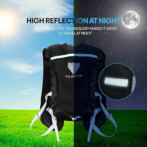 Miniatura 7 de Chaleco para correr para mujeres y hombres  Mochila de hidratación con toalla de refrigeración y limpiador de tubos, bolsa de agua de 2.0 L, mochila