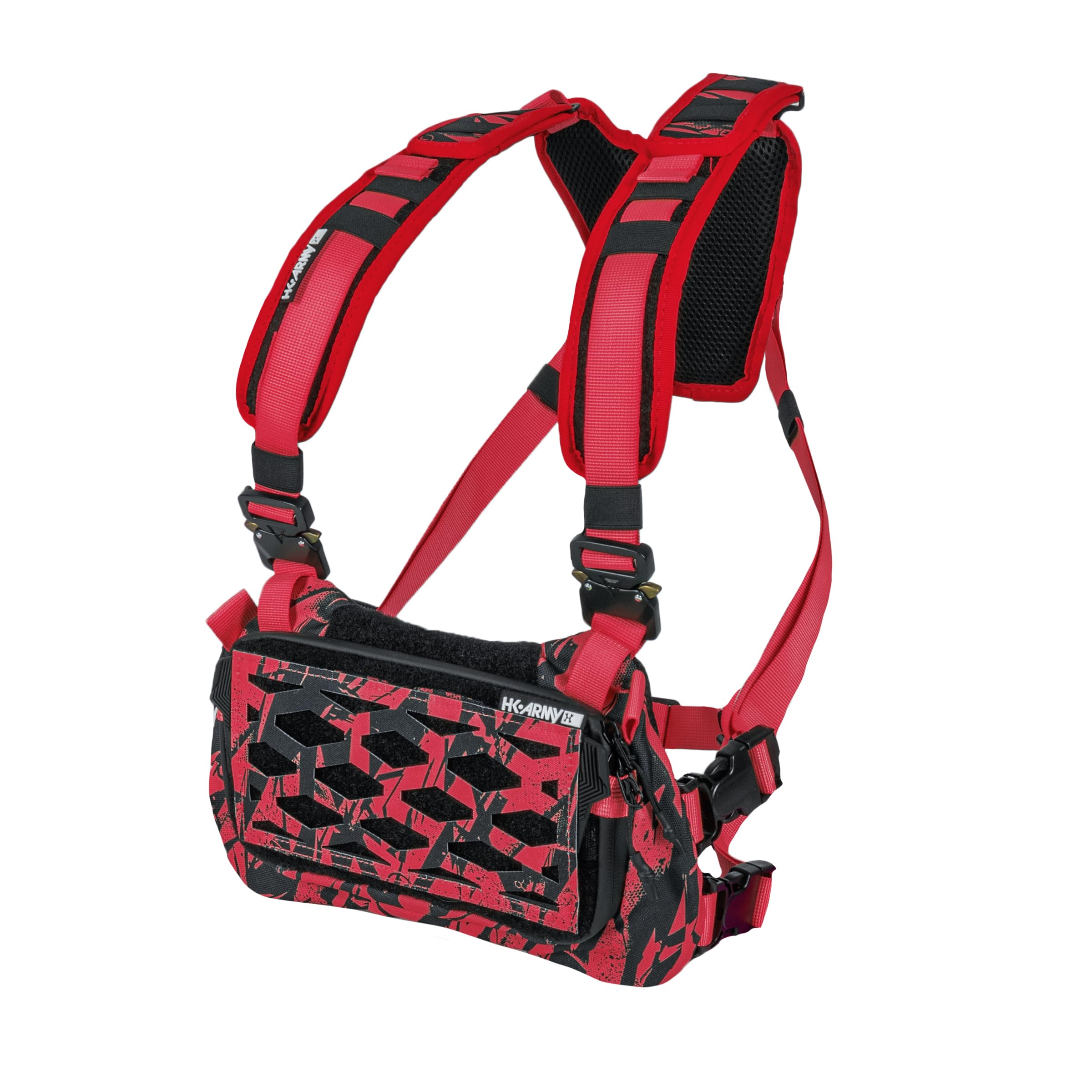HK Army Hostile Sector Chest Rig - MOLLE Tactical Airsoft Vest, Red, One size