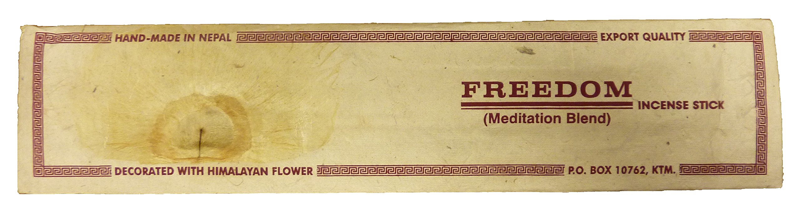 Hand Made Freedom Nepalese Incense Sticks Embellished with Himalaya flower