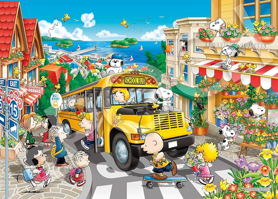 廃盤⭐️激レア　SNOOPYジグソーパズル　スクールバス　1000ピース 廃盤⭐️激レア SNOOPYジグソーパズル スクールバス 1000ピース