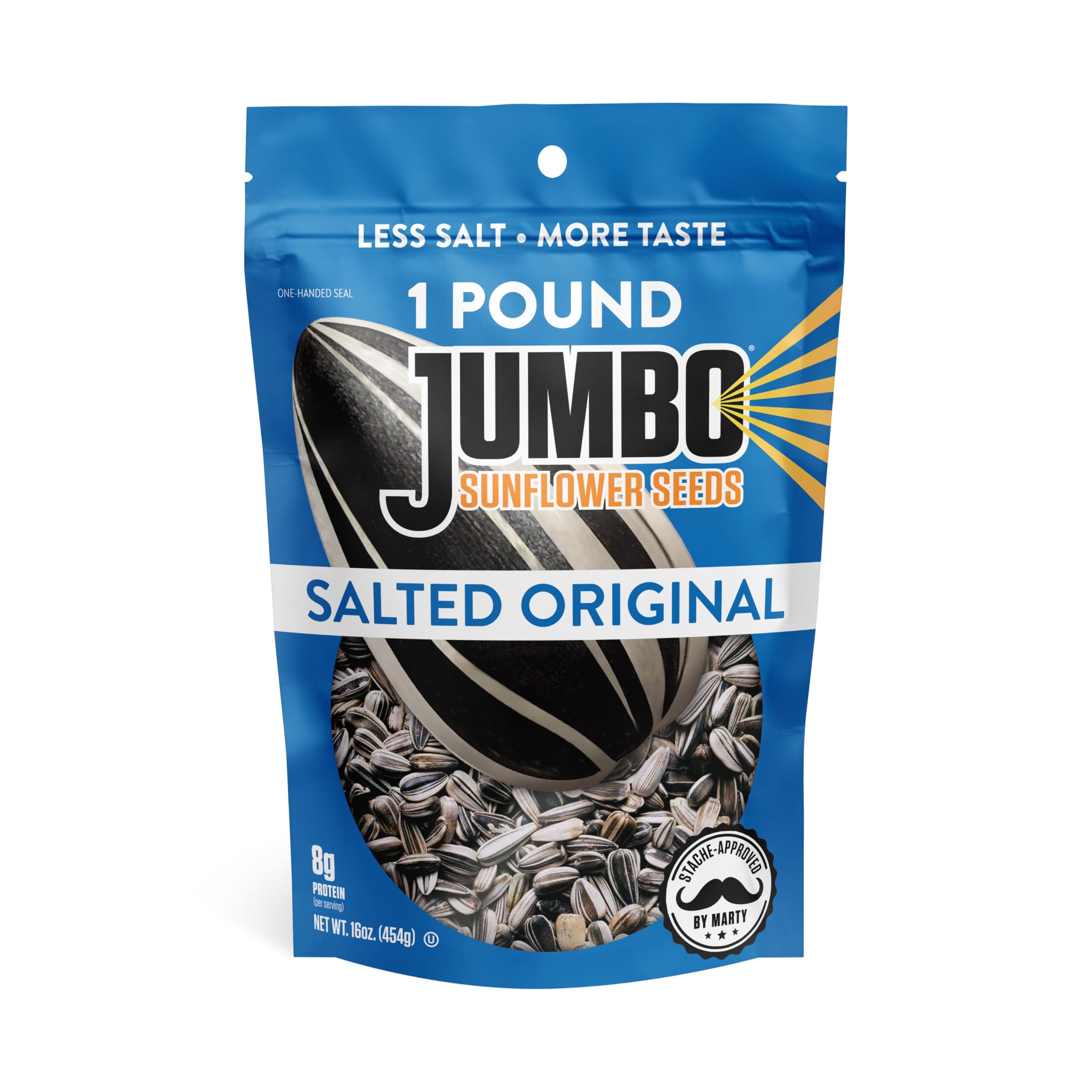 - JUMBO SUNFLOWER SEEDS, Original, 16-Ounce (Pack of 6)