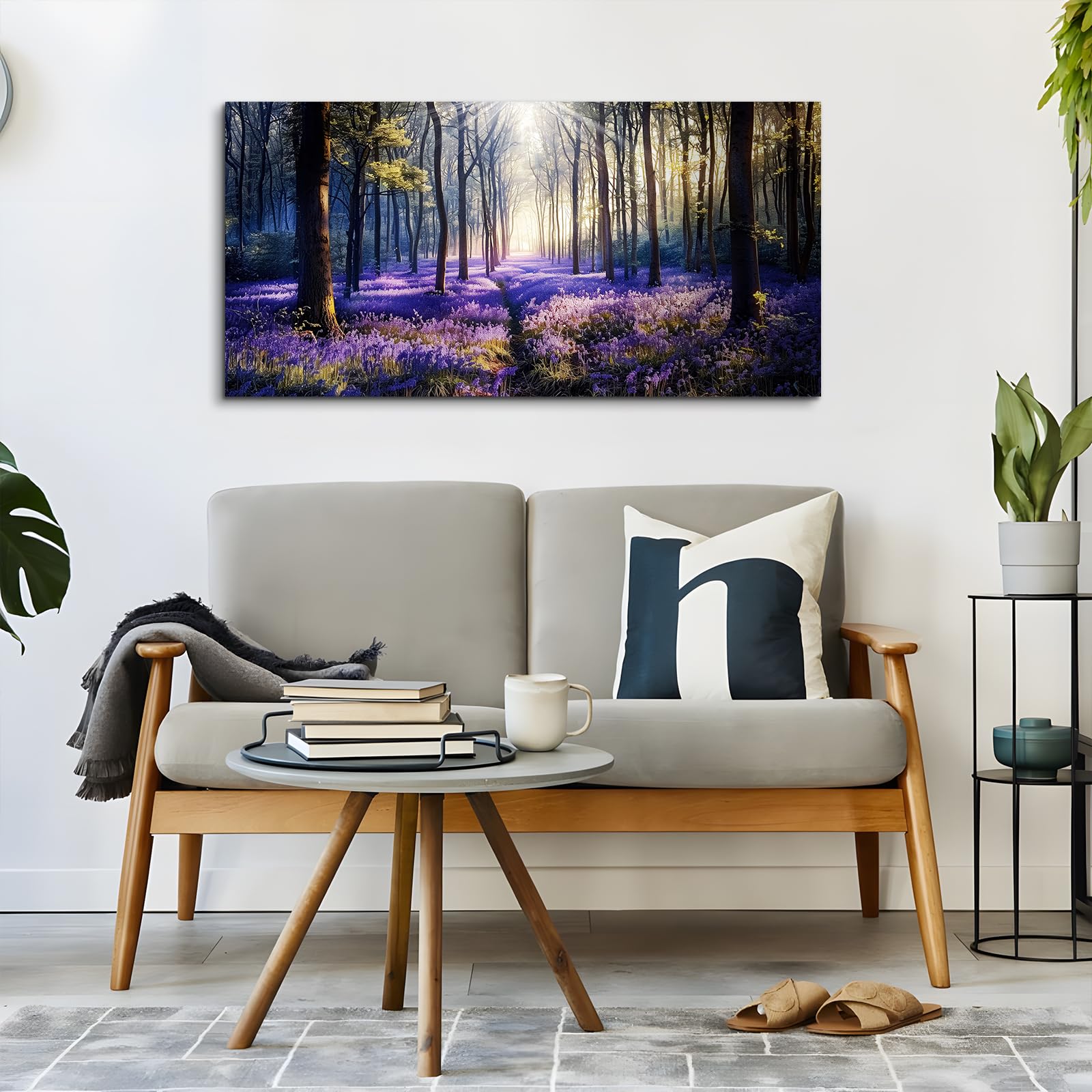 hyidecorart Bosque Natural Cuadros Decoracion Salon Moderno 50x100 cm | Imágenes De Alta Calidad, Impresión HD, Gran Formato, Material De Lienzo, Decoración De Mural, Regalo, Instalación Rápida