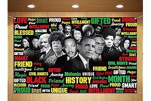 5.9\u00d73.6ft Sunwer Juneteenth Photo Booth Backdrop Black History Month Decoration