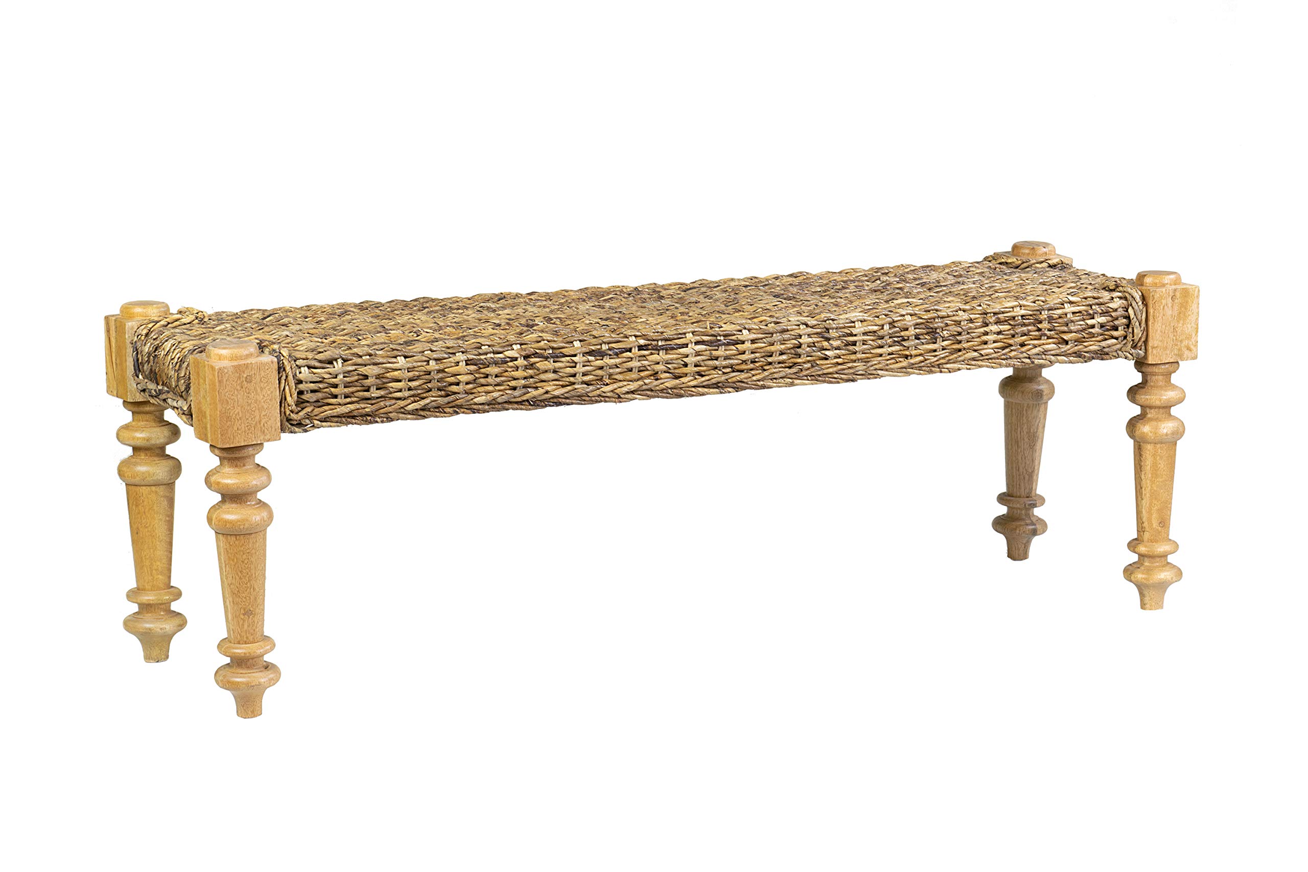 East At Main Baldwin Rattan Bench, Brown