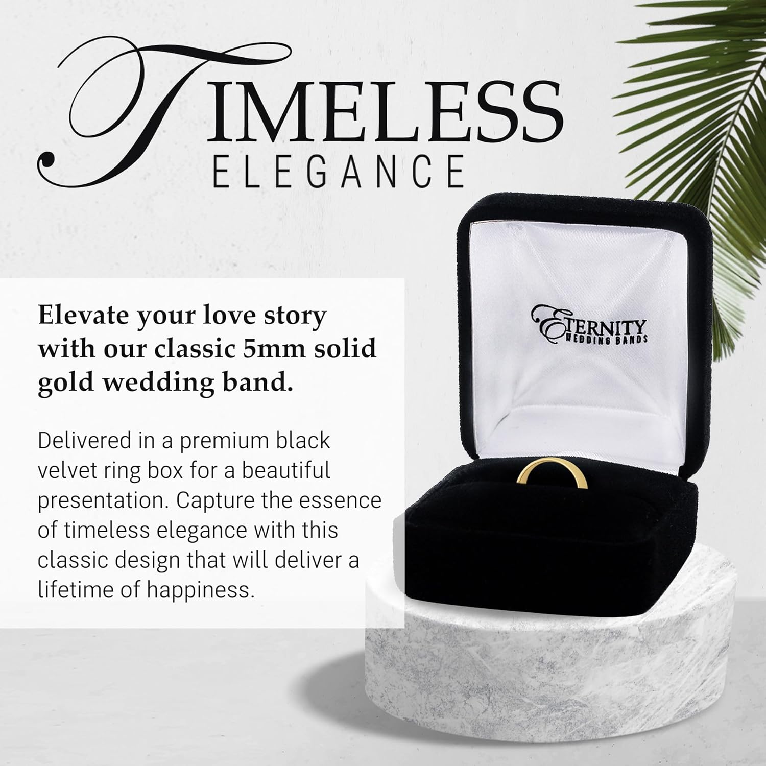 5mm Solid Gold Wedding Bands for Women or Men, 10k or 14k Gold Rings, Comfort Fit Womens and Mens Wedding Ring - Premium Collection from EWB - Image 6