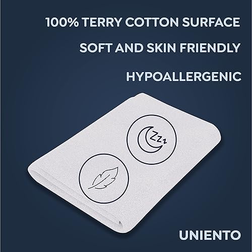 Miniatura 4 de Protector de colchón ajustable California King  Dormitorio universitario, nuevo hogar, primer apartamento esencial  Algodón, protector de colchón