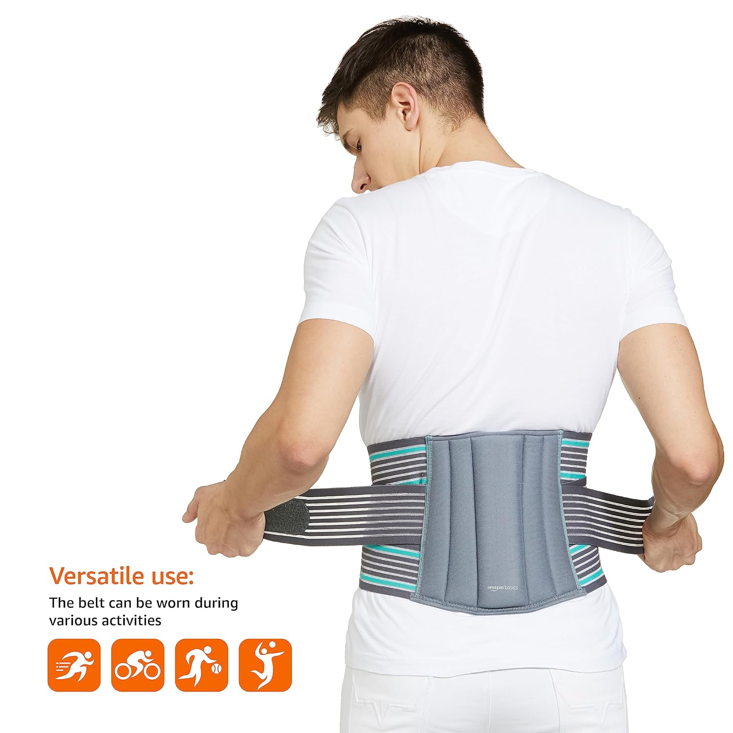 Amazon Basics Neoprene Lumbar Support Sacral Belt For Lower Back Support | Large Size | Ergonomic Design | For Back Support Back Sprains, Strains And Muscle Spasms Amazon Basics Neoprene Lumbar Support Sacral Belt For Lower Back Support | Large Size | Ergonomic Design | For Back Support Back Sprains, Strains And Muscle Spasms