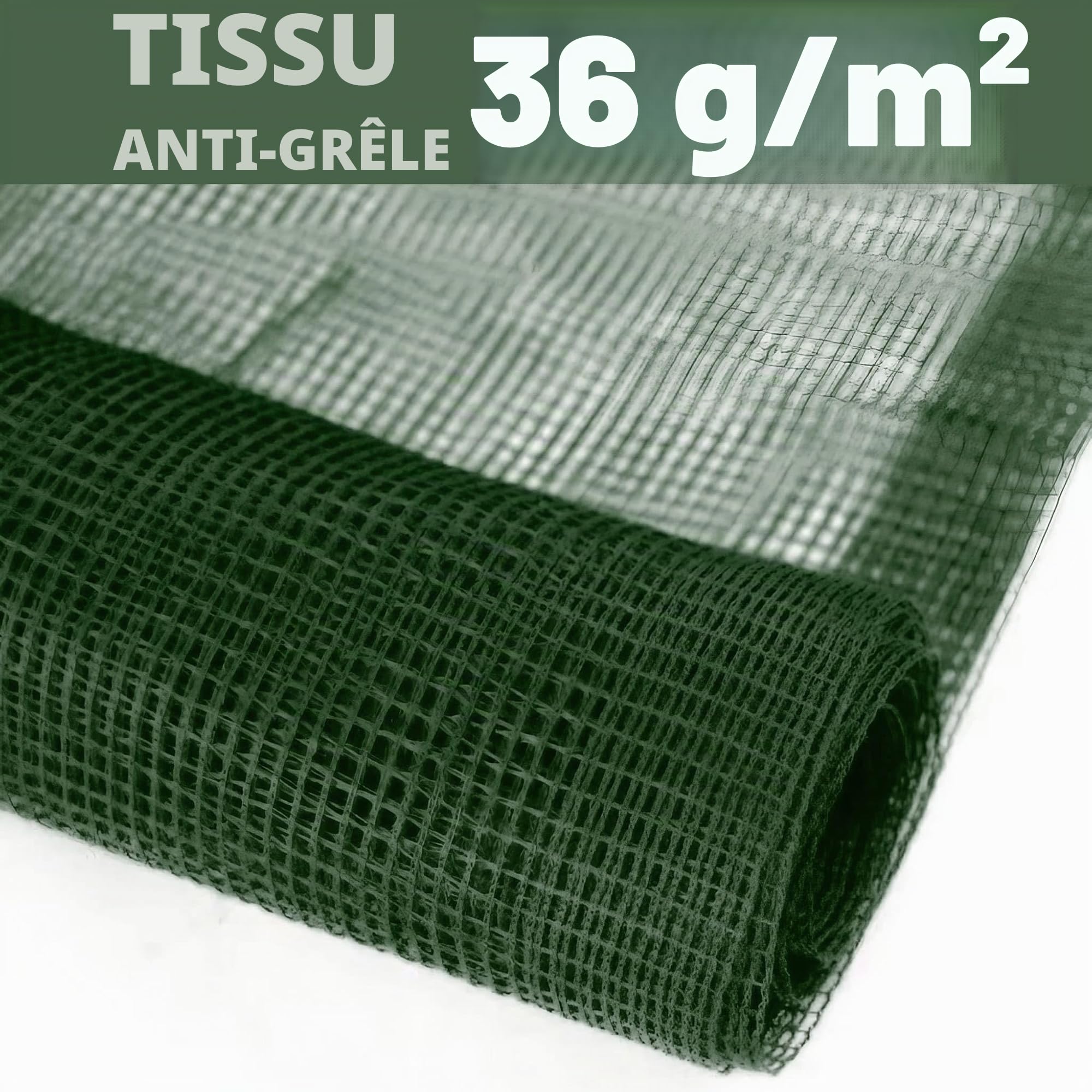ESTO Filet en tissu anti-grêle, adapté pour fruits et légumes, jardins, plantes, anti‑oiseaux, en PE stabilisé aux rayons UV, bâche en toile, 5 m / 3 m, sans clips