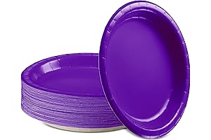 Pretty Purple Disposable Party Plates for Special Occasions