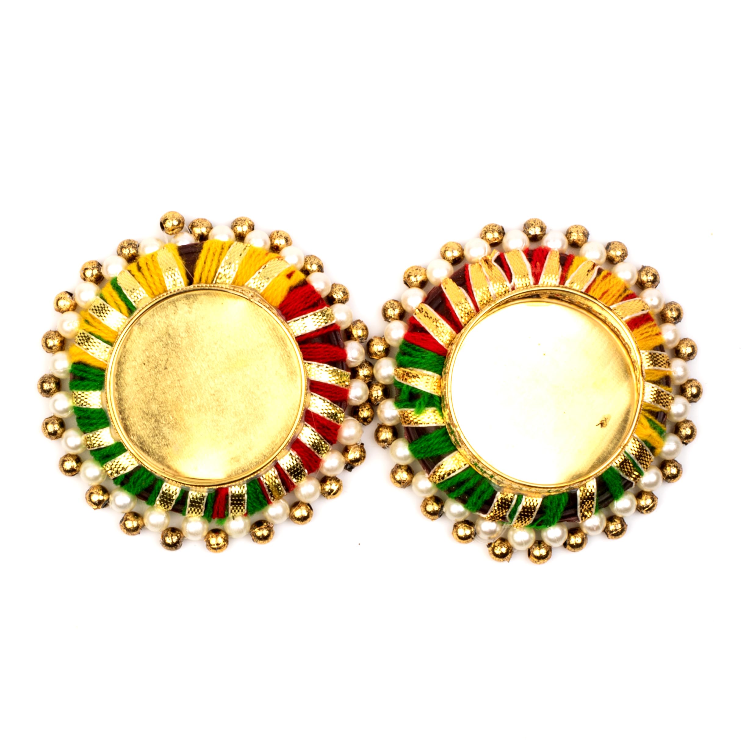 Handicraft Storeroom Decorative Diya with Tealight Holder for Comming All Festive Seasons.(Set of 2 diyas)