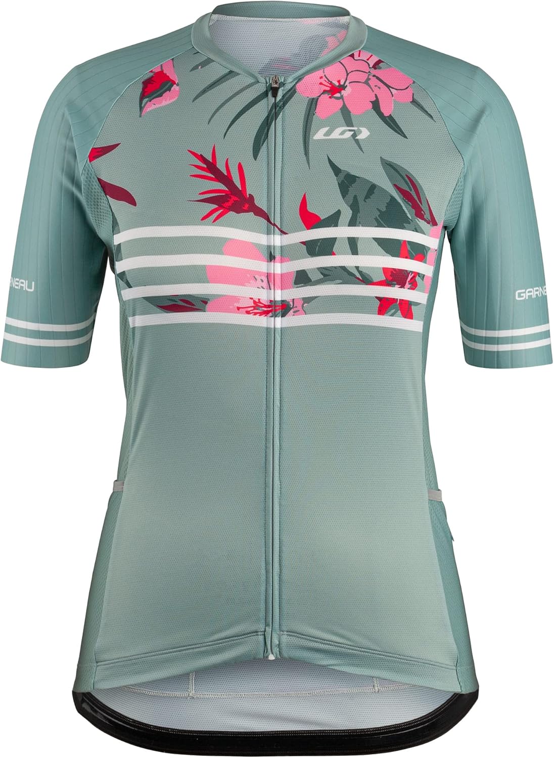 Louis Garneau, Womens, W's District 2 Jersey, Grey Flower, Large