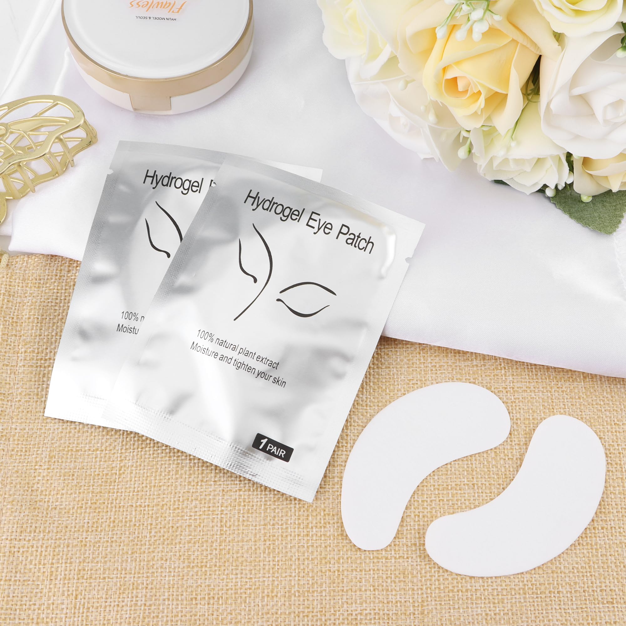 Patch extension ciglio 100 Paia Eye Gel Patches Lash Extension per Estensioni Ciglia, DIY Finte Ciglia Trucco