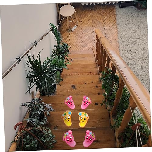 Miniatura 6 de Calcomanías de zapatos para niños, calcomanías con recortes de huellas, calcomanías de huellas de huellas para aula, calcomanía de suelo para