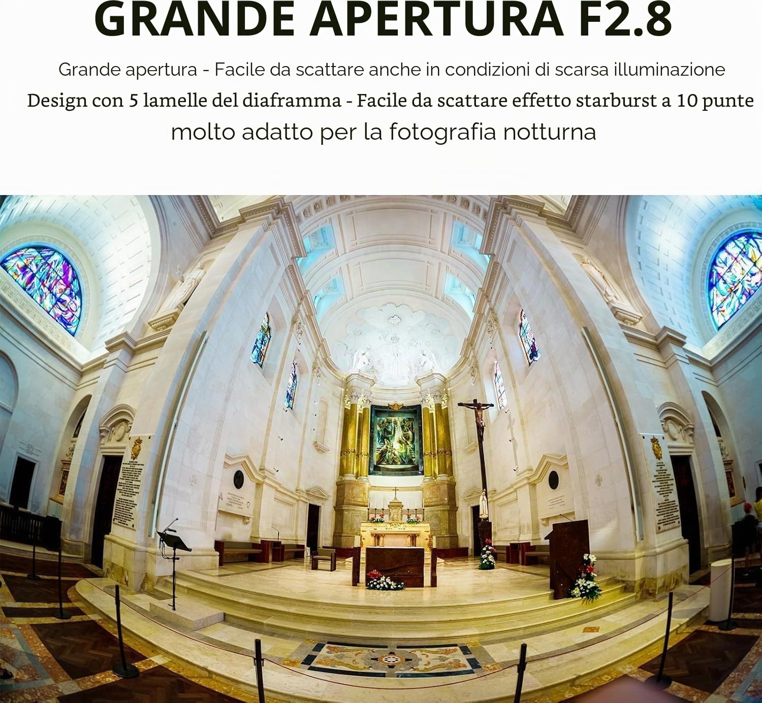 7Artisans 7.5mm F2.8 II Obiettivo per fotocamera mirrorless Fisheye APS-C per Sony A5000 A5100 A6000 A6300 A6500 NEX-5T A7III A7R III