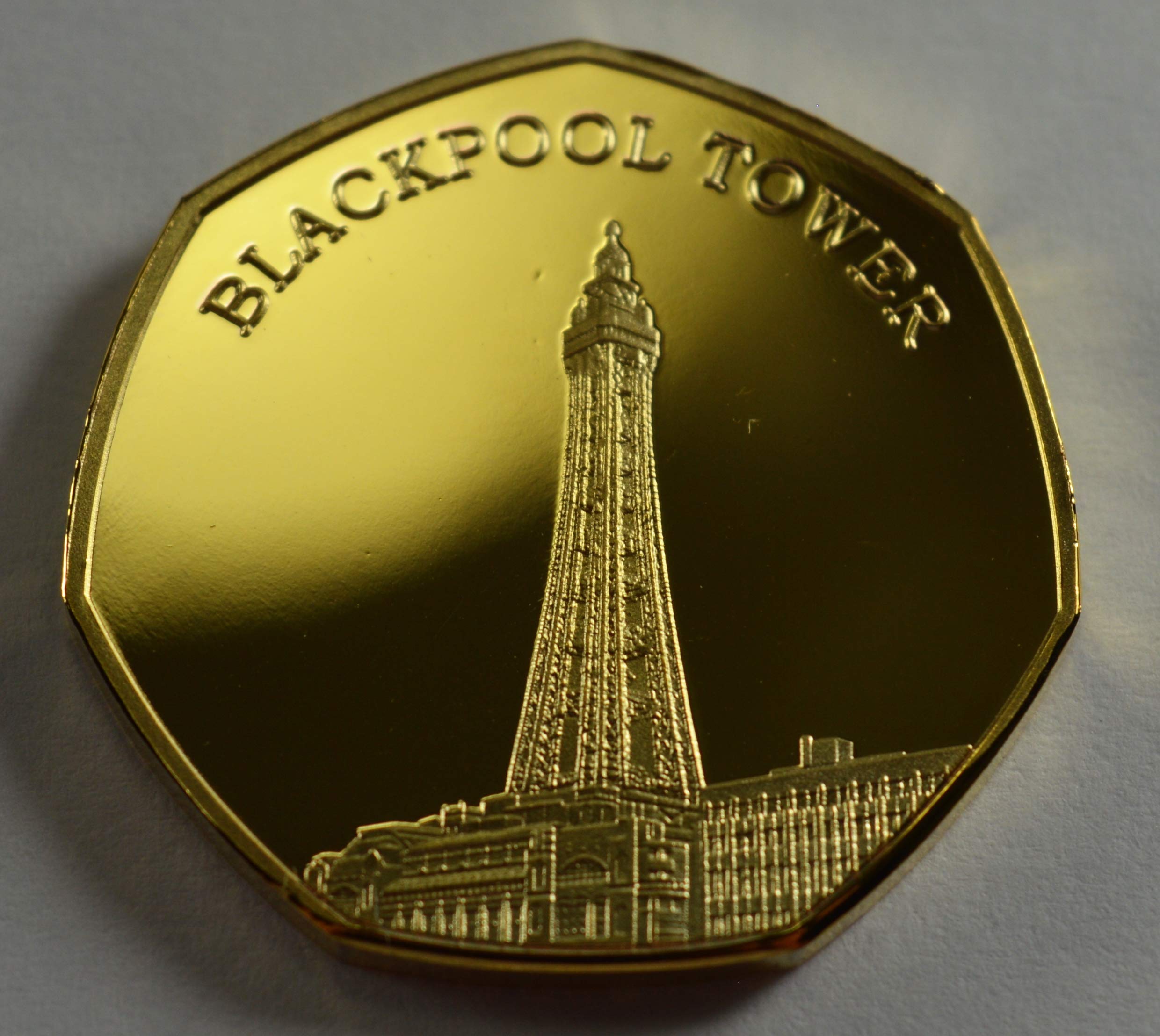 The Commemorative Coin Company Gold Blackpool Tower 24Ct Commemorative Albums/Collectors. British Seaside
