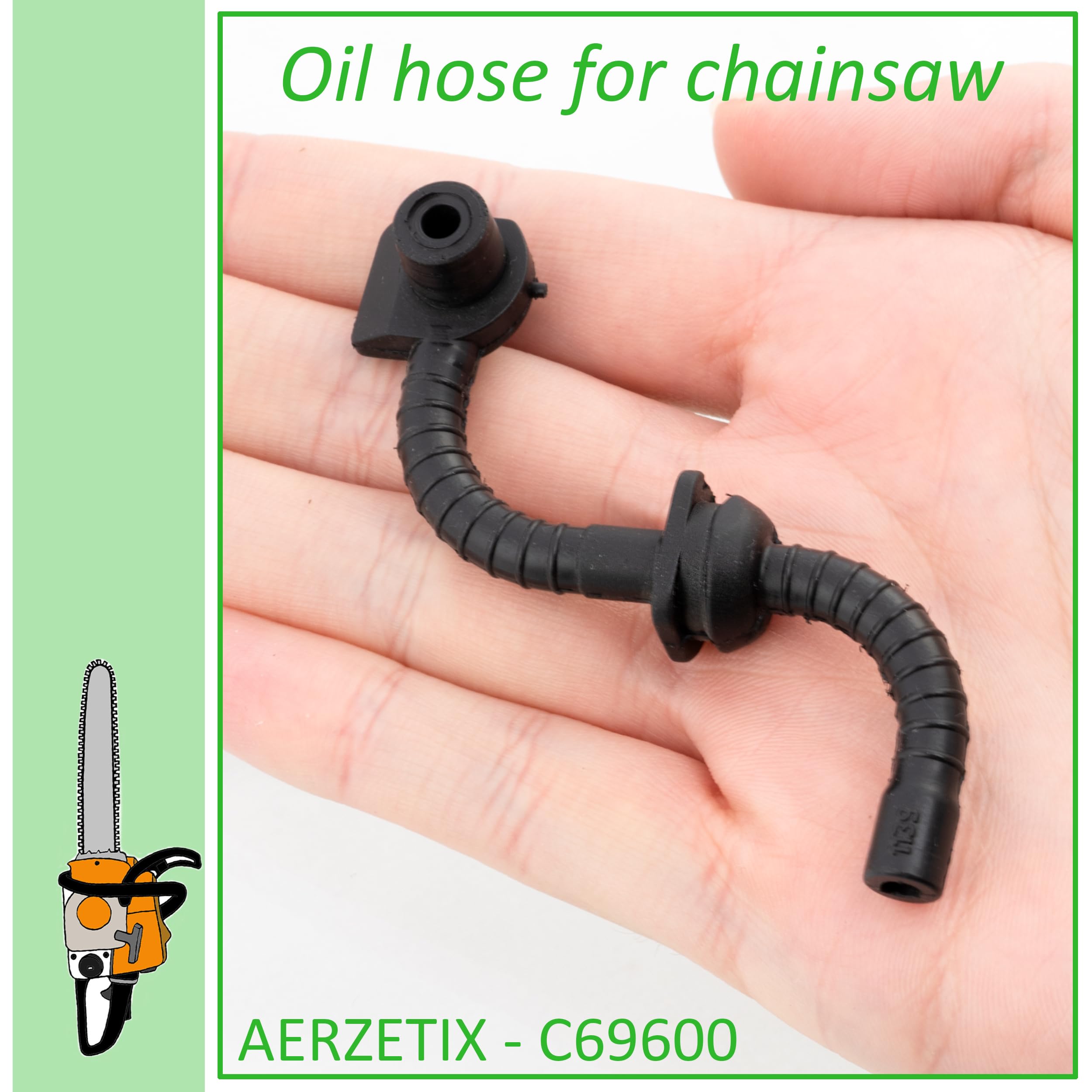 AERZETIX - C69600 - Tubo/manguera de aceite para motosierra - compatible con Stihl MS 171 MS 181 MS 211
