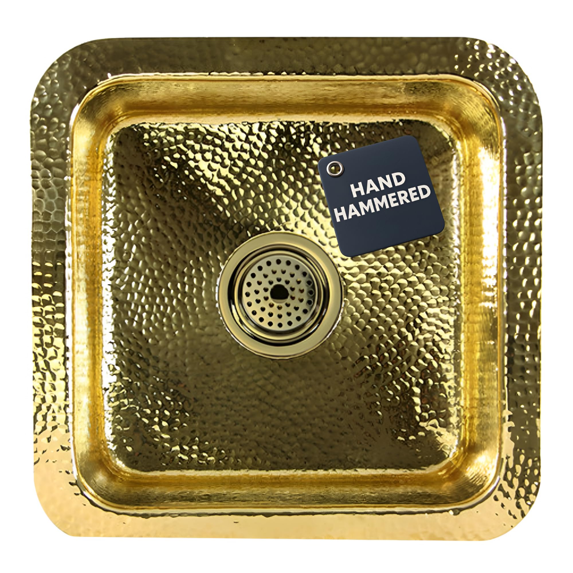 Nantucket Sinks Brass Bar Kitchen Sink – Made Of / Square / 16 5/8 Per 16 5/8 Inch / Undermount Or Overmount / By