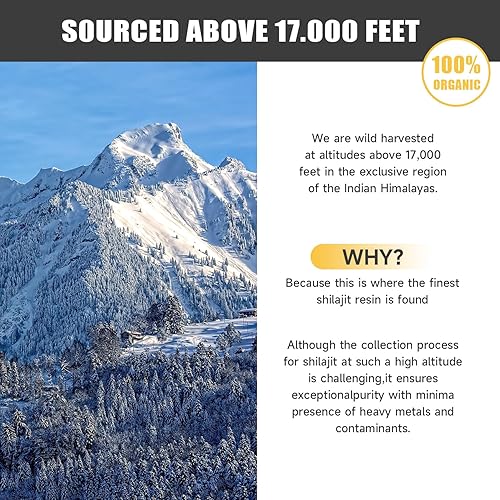 Miniatura 4 de Shilajit Resina para hombres, resina Shilajit orgánica natural de máxima potencia en más de 85 oligominerales, Shiljait puro del Himalaya de grado