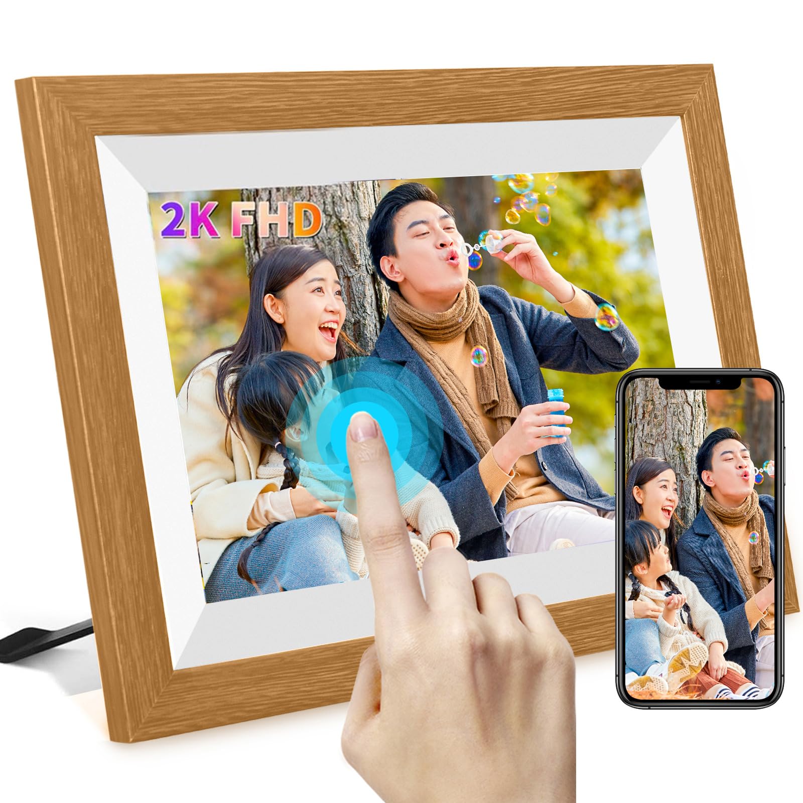 1920×1280 2K 液晶 デジタルフォトフレーム 高解像度 32GB Amazon | FHD1920×1280 32GB内蔵 デジタルフォトフレーム 【2025